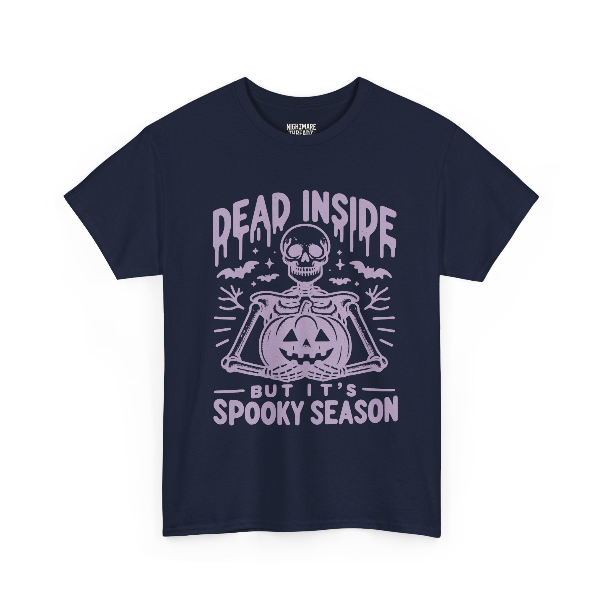 Spooky Season Dead Inside Unisex Tee, Halloween Shirt, Graphic Tee, Fall Apparel, Ghostly Vibes, Comfy Everyday Wear
