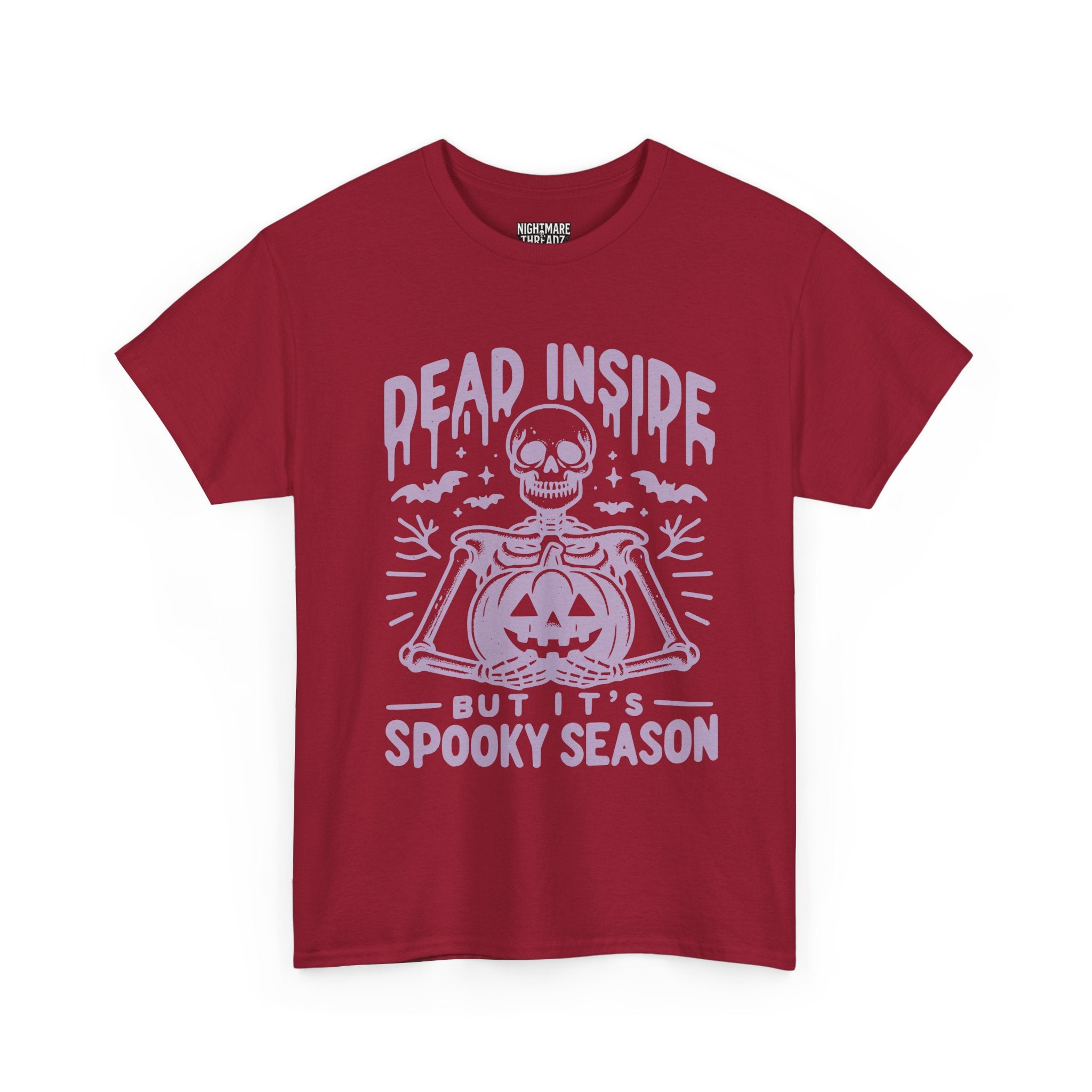Spooky Season Dead Inside Unisex Tee, Halloween Shirt, Graphic Tee, Fall Apparel, Ghostly Vibes, Comfy Everyday Wear