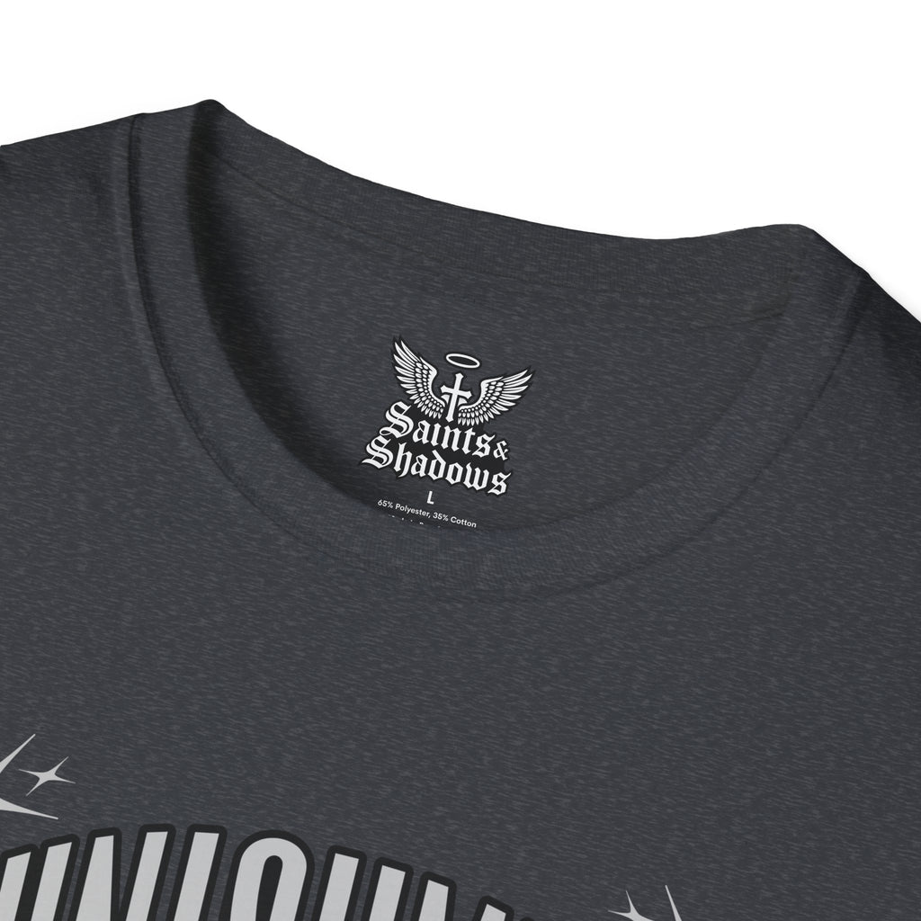 Saints and Shadows - Punishment, Angelic Artwork Unisex Softstyle T-Shirt, Casual Wear