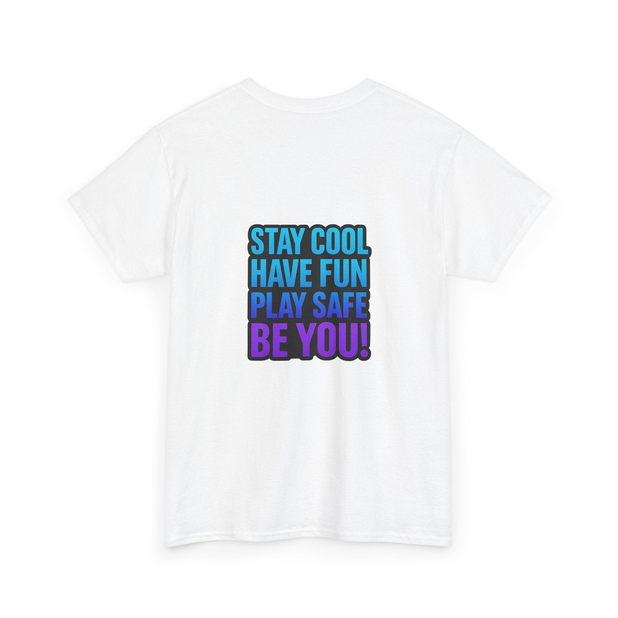 DJ KAT PAWS Surfing Fun T-Shirt | Stay Cool, Have Fun, Play Safe, Be You! | Fun Summer Tee, Gift for Cat Lovers, Beach Vibes