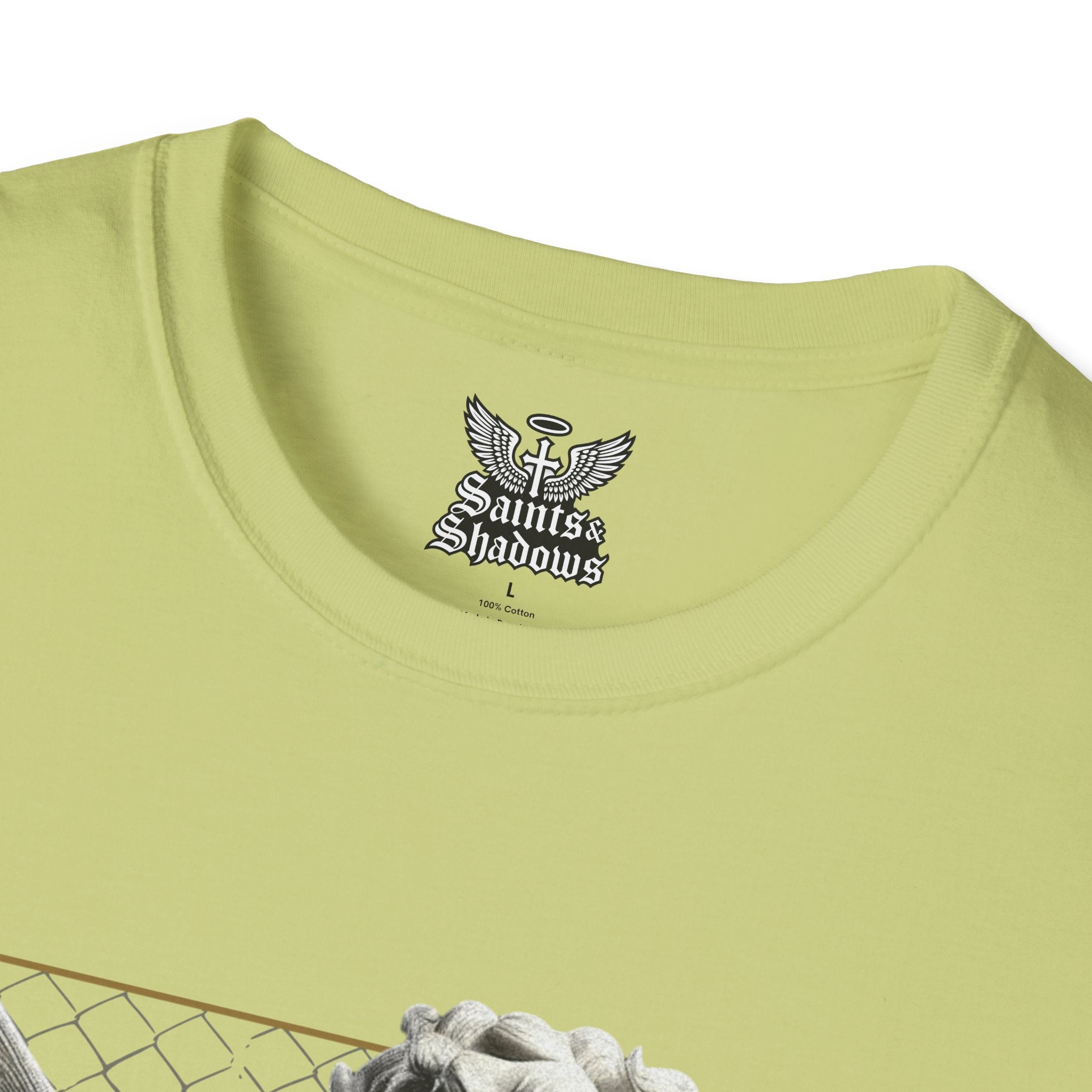 Saints and Shadows - Matchmaker, Angelic Artwork Unisex Softstyle T-Shirt, Casual Wear