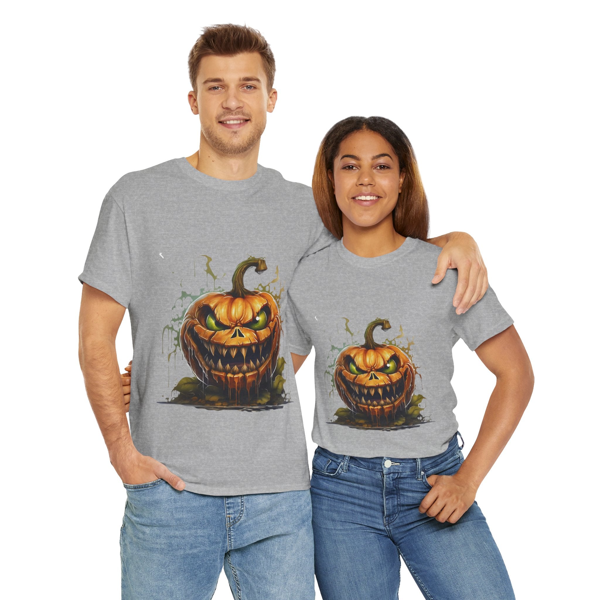 Spooky Pumpkin, Horror Graphic Tee, Unisex Cotton Shirt, Halloween Costume, Horror Movie Gift, Spooky T-Shirt, Horror Fan Apparel