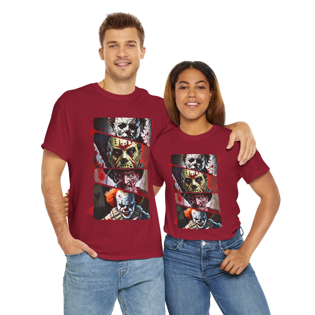 Horror Legends Horror Graphic Tee, Unisex Cotton Shirt, Halloween Costume, Horror Movie Gift, Spooky T-Shirt, Horror Fan Apparel