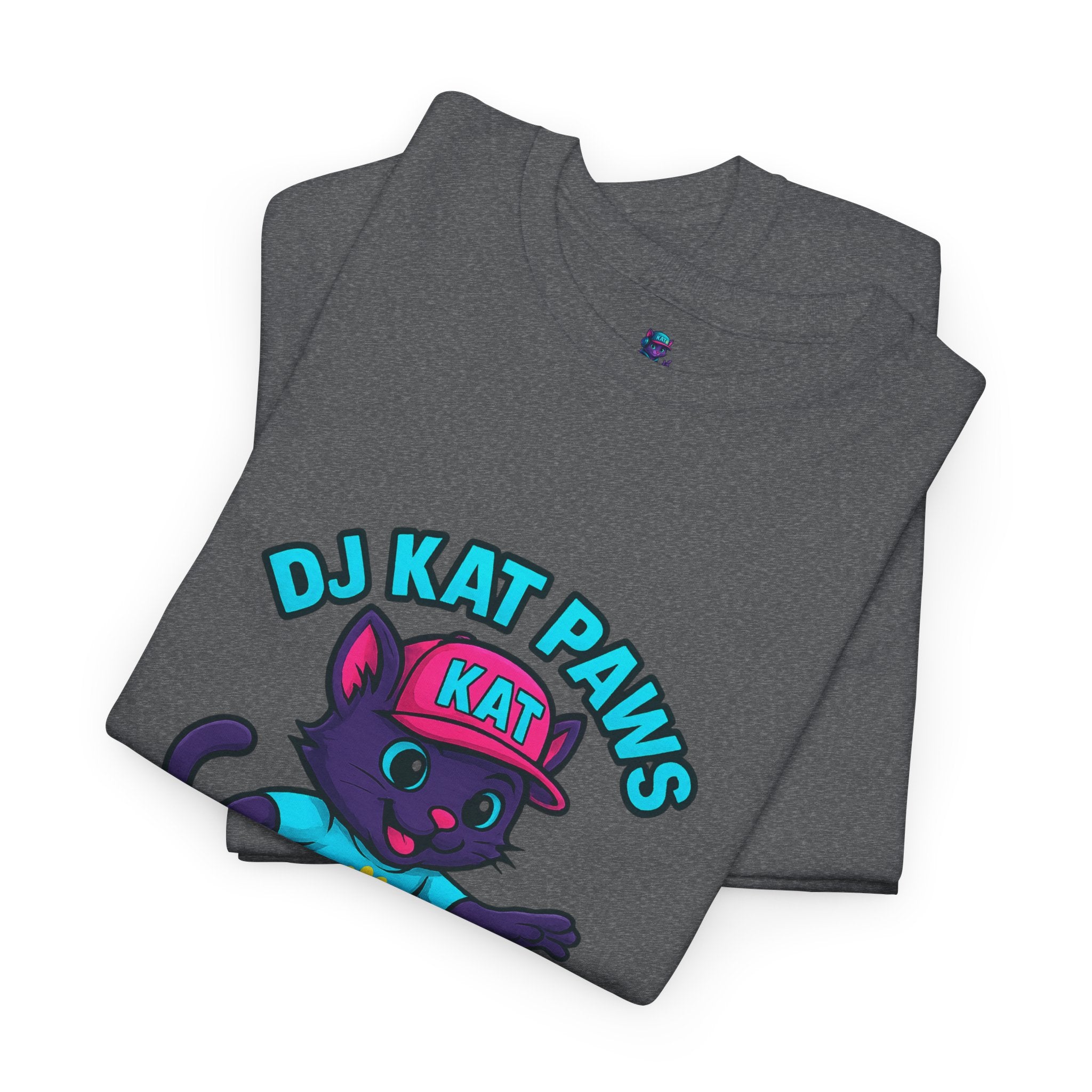 DJ KAT PAWS Surfing Fun T-Shirt | Stay Cool, Have Fun, Play Safe, Be You! | Fun Summer Tee, Gift for Cat Lovers, Beach Vibes