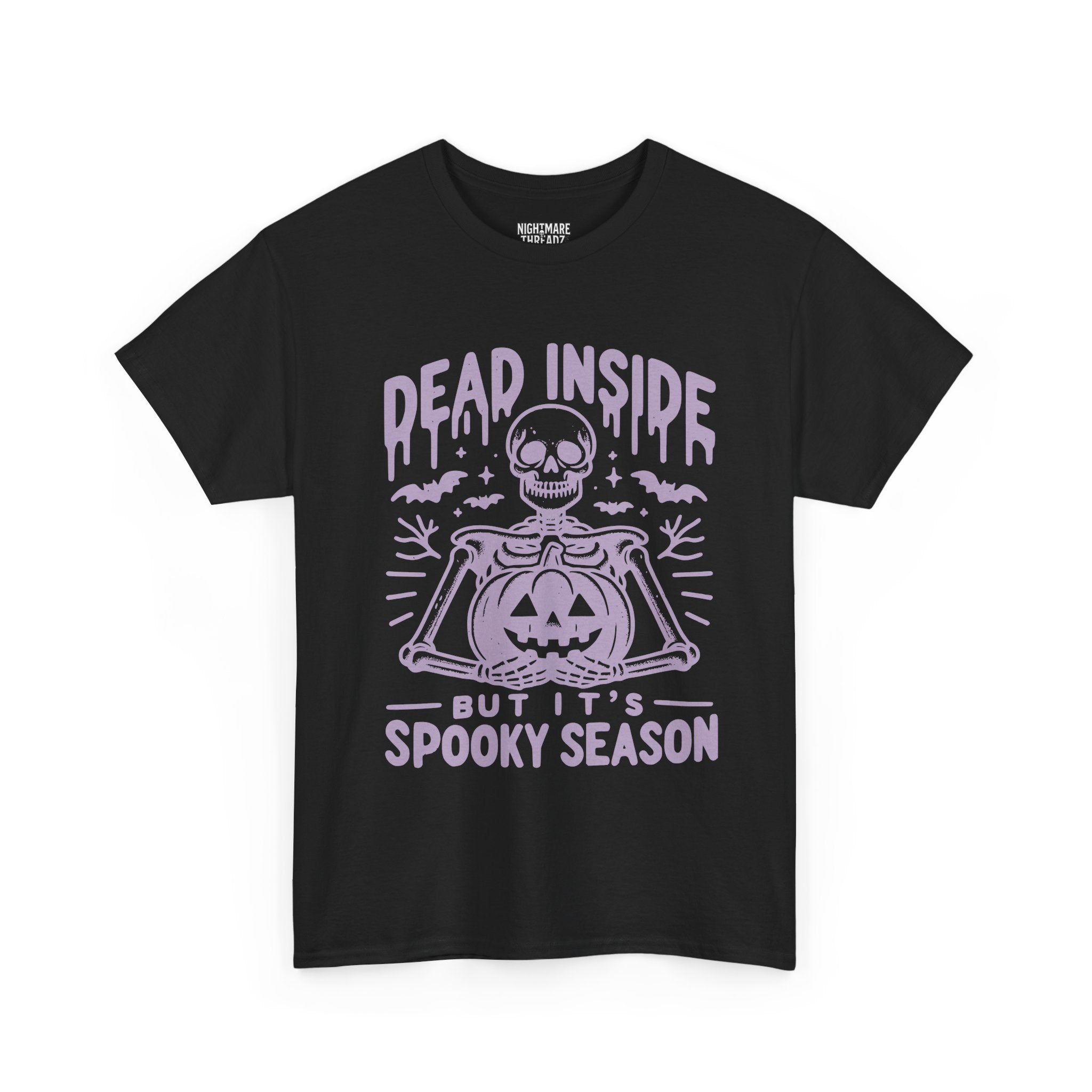 Spooky Season Dead Inside Unisex Tee, Halloween Shirt, Graphic Tee, Fall Apparel, Ghostly Vibes, Comfy Everyday Wear