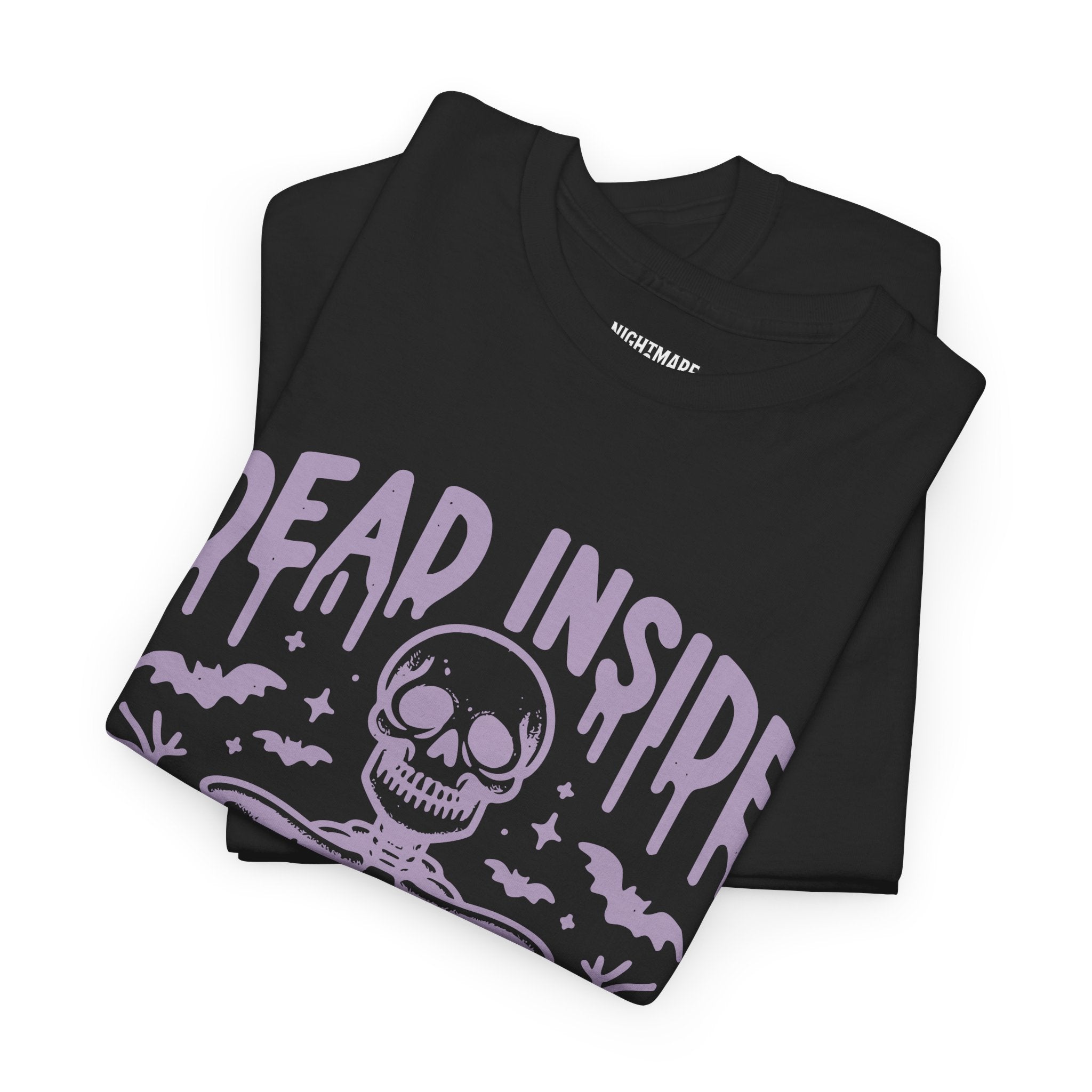 Spooky Season Dead Inside Unisex Tee, Halloween Shirt, Graphic Tee, Fall Apparel, Ghostly Vibes, Comfy Everyday Wear
