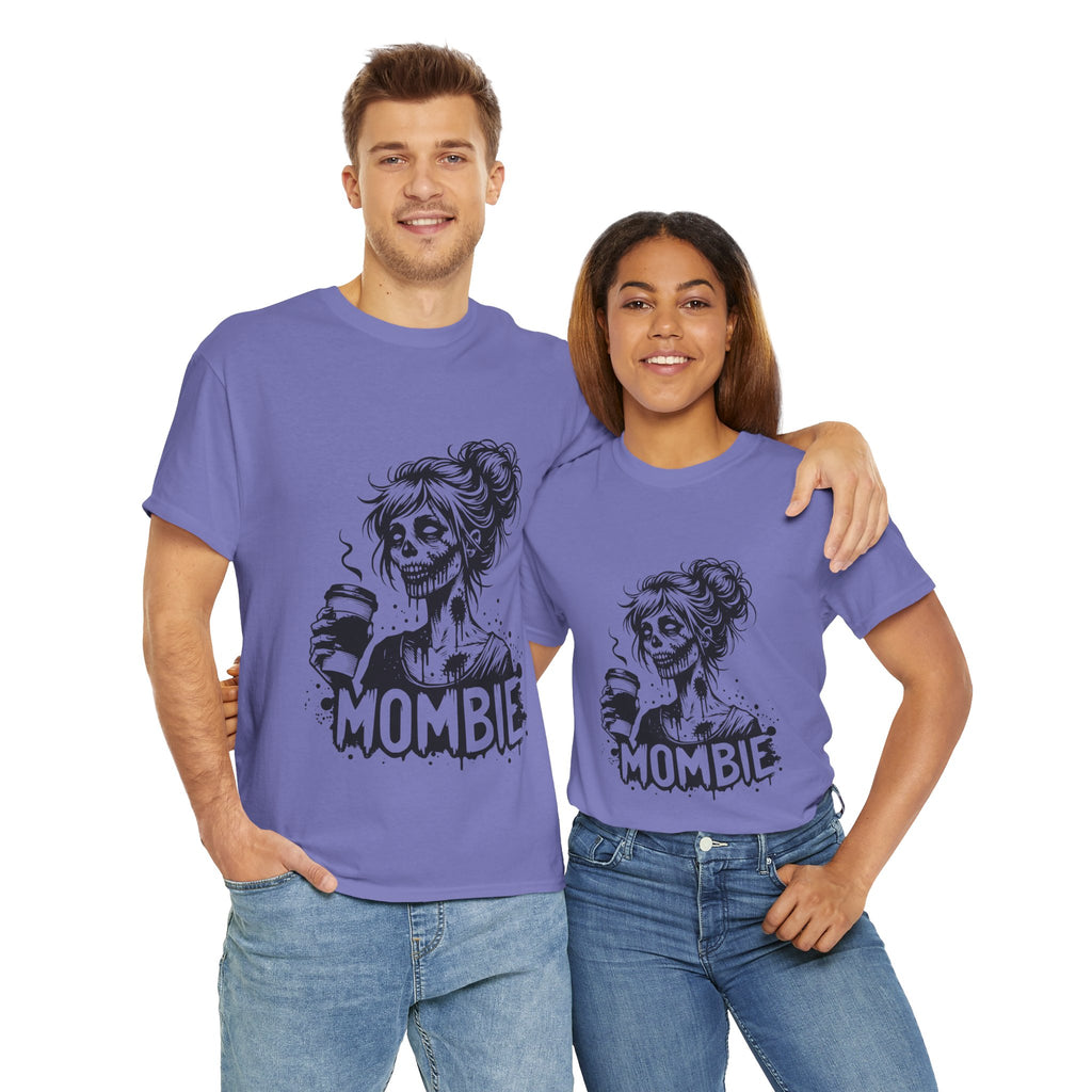Mombie Unisex Tee, Perfect for Halloween, Gift for Moms, Relaxed Fit, Funny T-Shirt, Unique Graphic Tee, Casual Wear