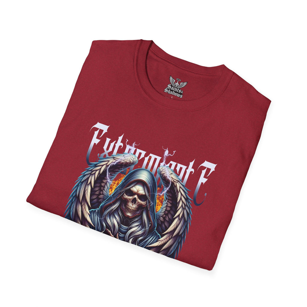 Saints and Shadows - Exterminate, Angelic Artwork Unisex Softstyle T-Shirt, Casual Wear