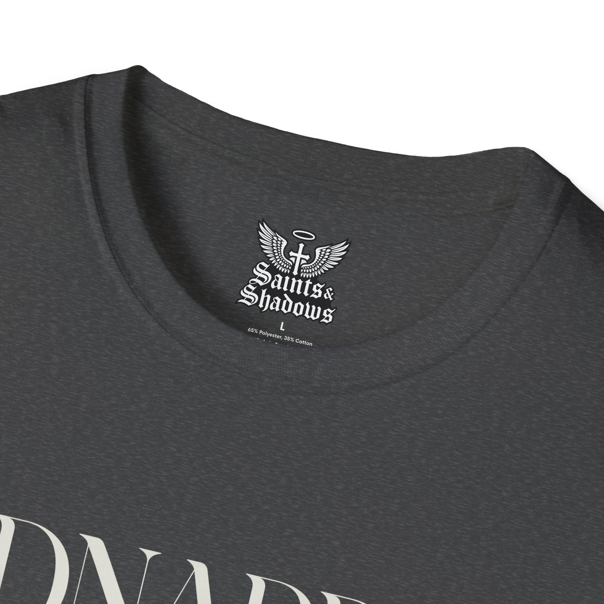Saints and Shadows - Kidnapped, Angelic Artwork Unisex Softstyle T-Shirt, Casual Wear