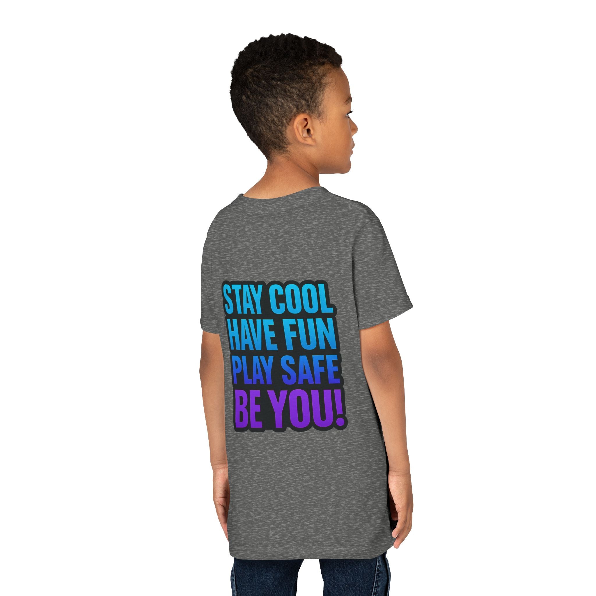 DJ KAT PAWS Paw-sitively Shredding, Skateboarding Youth Tee | Fun Summer Shirt, Motivational Kids T-Shirt, Birthday Gift for Boys & Girls