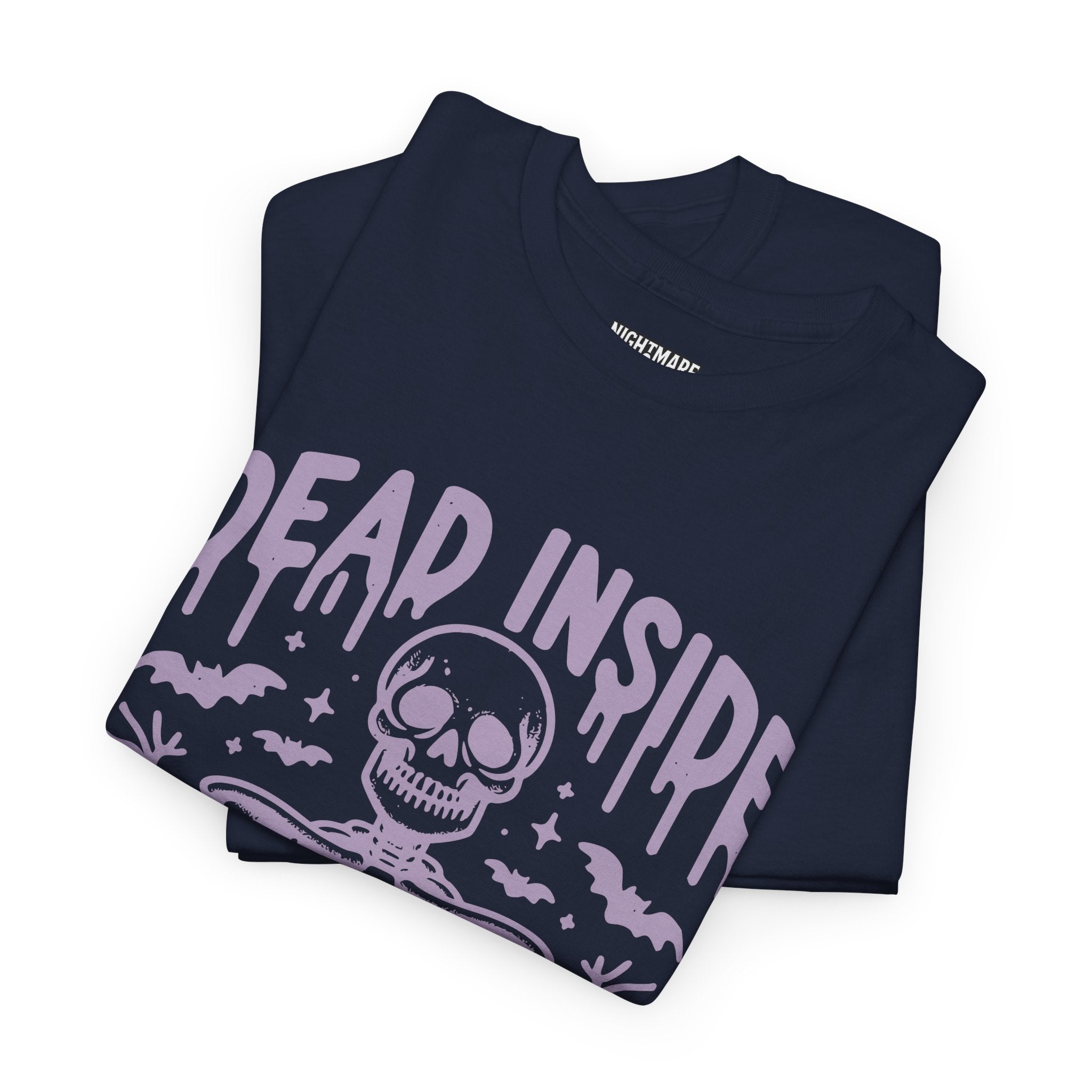 Spooky Season Dead Inside Unisex Tee, Halloween Shirt, Graphic Tee, Fall Apparel, Ghostly Vibes, Comfy Everyday Wear