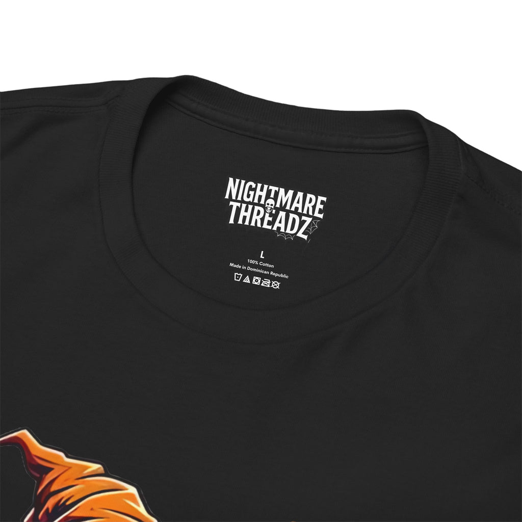 Scary Pumpkin, Horror Graphic Tee, Unisex Cotton Shirt, Halloween Costume, Horror Movie Gift, Spooky T-Shirt, Horror Fan Apparel