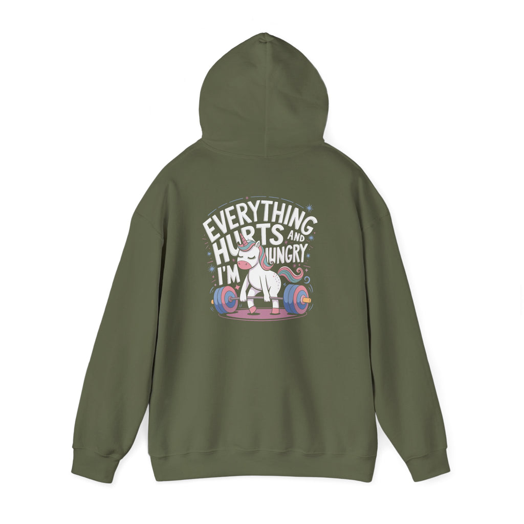 Everything Hurts, Everyday Grind Sweatshirt for Fitness Enthusiasts, Gym Hoodie, Workout Gear, Gift for Gym Lovers