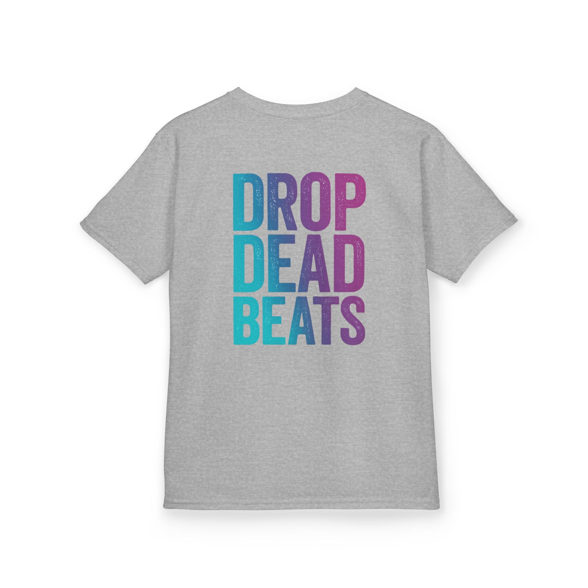 Bone Jams MC Bonez Kids Tee | Drummer Edition | Halloween Costume, Birthday Gift & Drop Dead Beats Apparel
