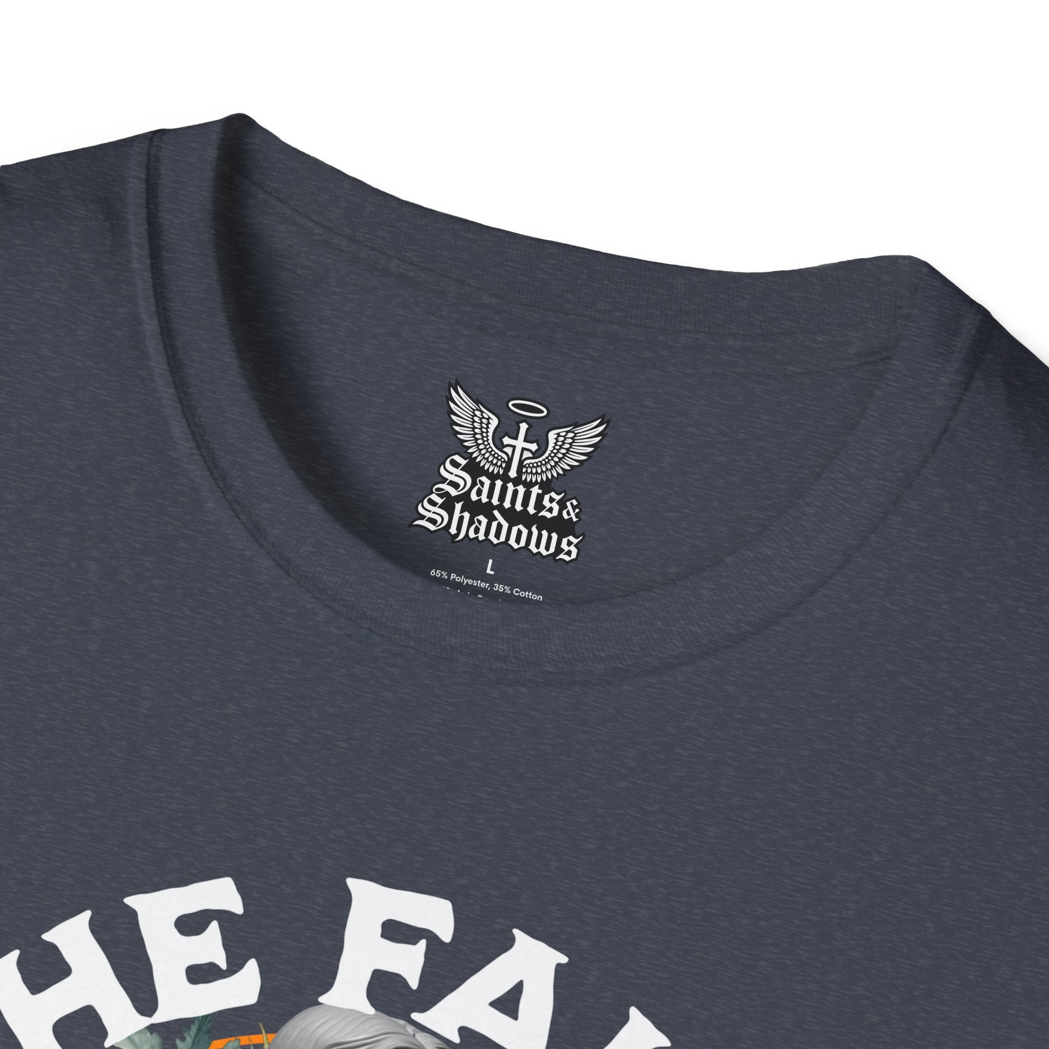 Saints and Shadows - The Faith Never Fail, Angelic Artwork Unisex Softstyle T-Shirt, Casual Wear