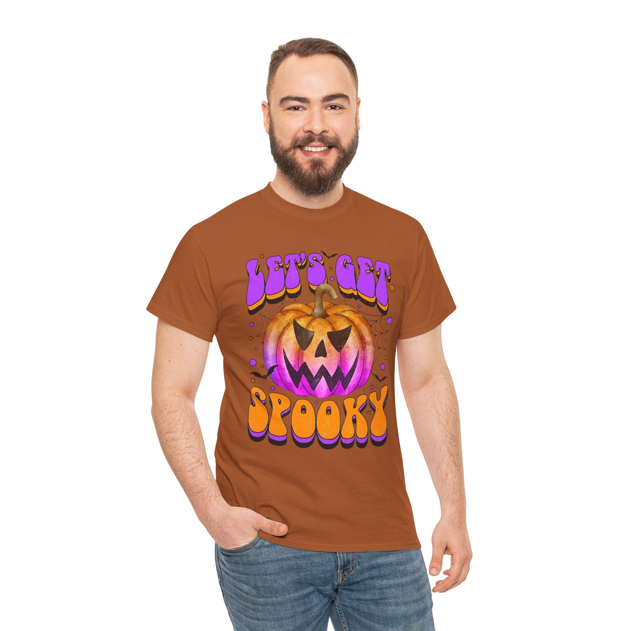 Halloween Spooky Pumpkin Tee, Unisex Cotton Shirt, Halloween Costume, Fall Festivities, Trick or Treat