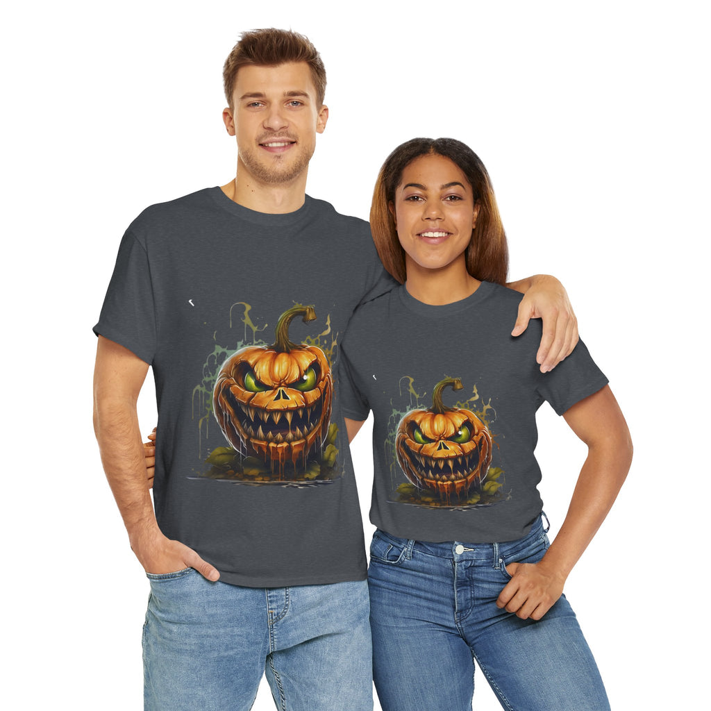 Spooky Pumpkin, Horror Graphic Tee, Unisex Cotton Shirt, Halloween Costume, Horror Movie Gift, Spooky T-Shirt, Horror Fan Apparel