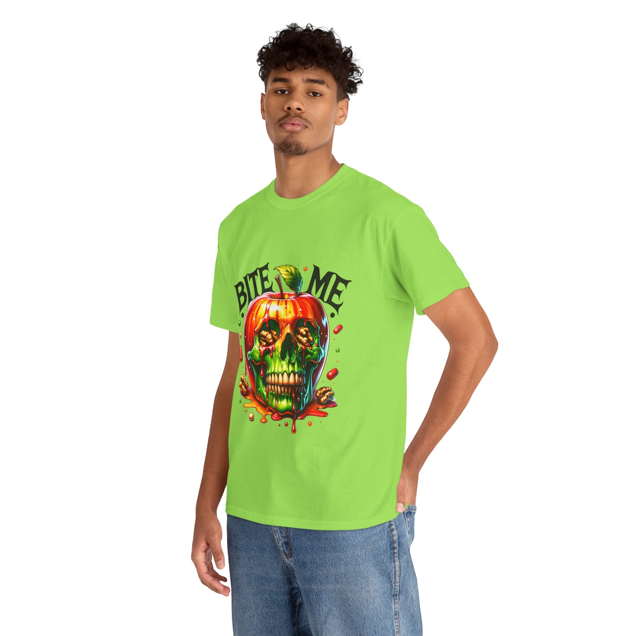 Bite Me Skull T-Shirt, Fun Graphic Tee, Halloween Costume Top, Trendy Casual Wear, Unique Gift Idea for Friends