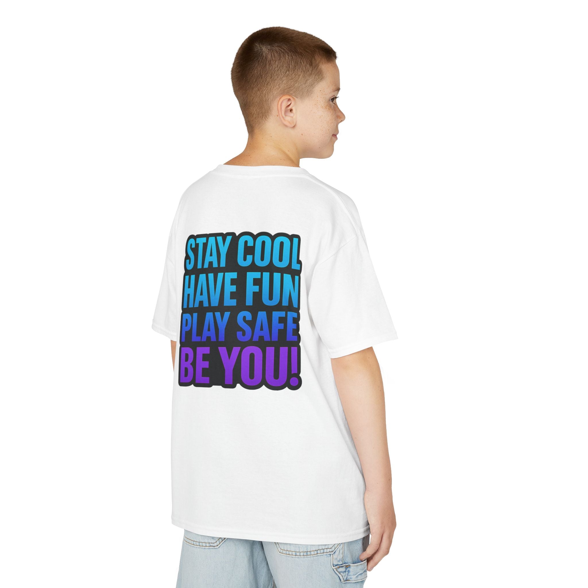 DJ KAT PAWS - Fun Skater Cat Design, Youth Summer T-Shirt, Cool Kids Apparel, Birthday Gift, Trendy Casual Wear