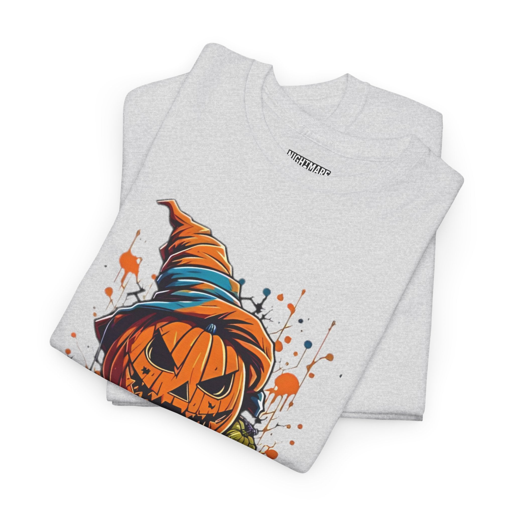 Scary Pumpkin, Horror Graphic Tee, Unisex Cotton Shirt, Halloween Costume, Horror Movie Gift, Spooky T-Shirt, Horror Fan Apparel