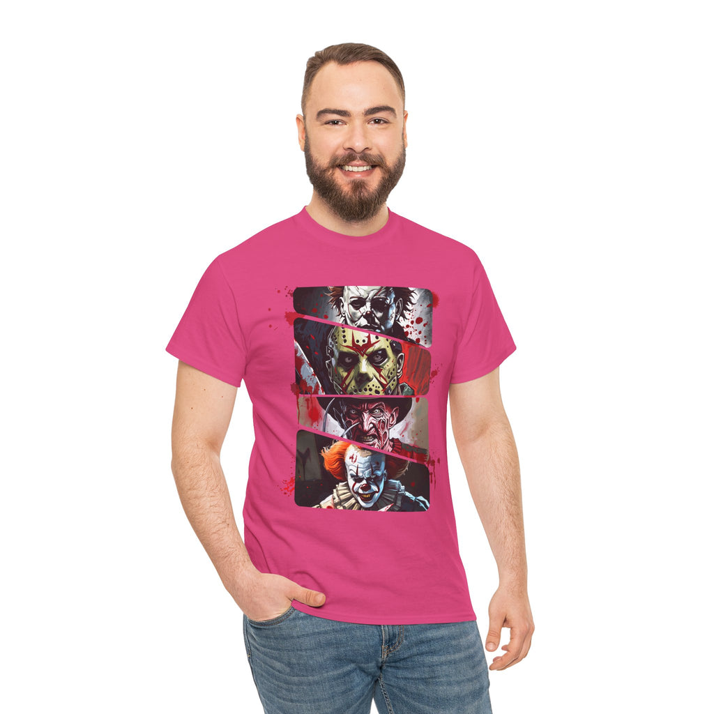 Horror Legends Horror Graphic Tee, Unisex Cotton Shirt, Halloween Costume, Horror Movie Gift, Spooky T-Shirt, Horror Fan Apparel