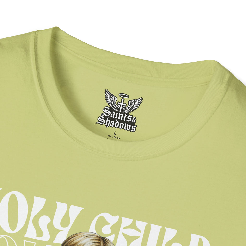 Saints and Shadows - Holy Child, Angelic Artwork Unisex Softstyle T-Shirt, Casual Wear