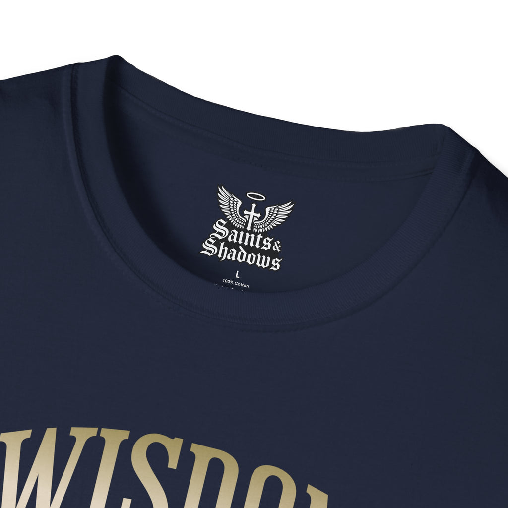 Saints and Shadows - Wisdom, Angelic Artwork Unisex Softstyle T-Shirt, Casual Wear