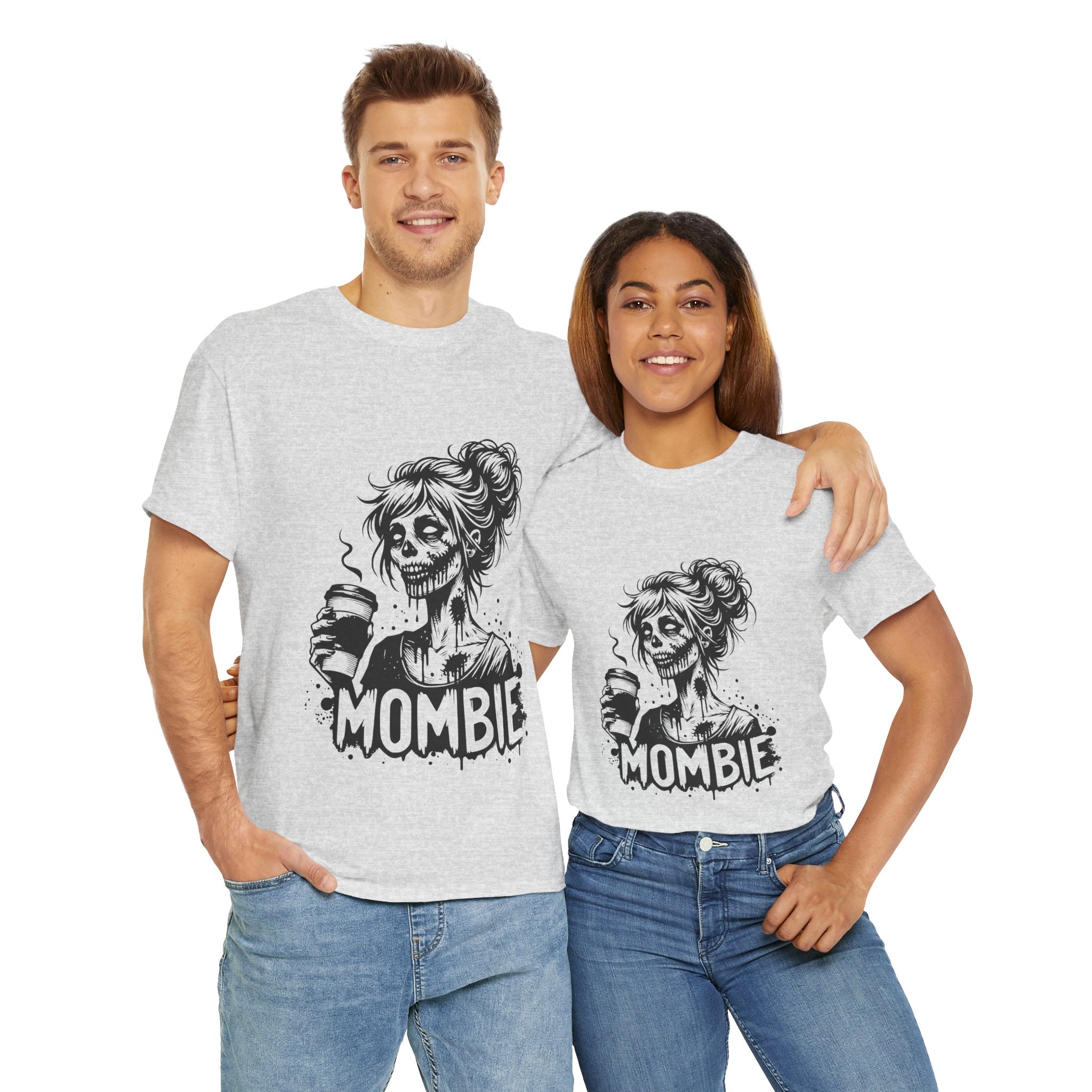 Mombie Unisex Tee, Perfect for Halloween, Gift for Moms, Relaxed Fit, Funny T-Shirt, Unique Graphic Tee, Casual Wear