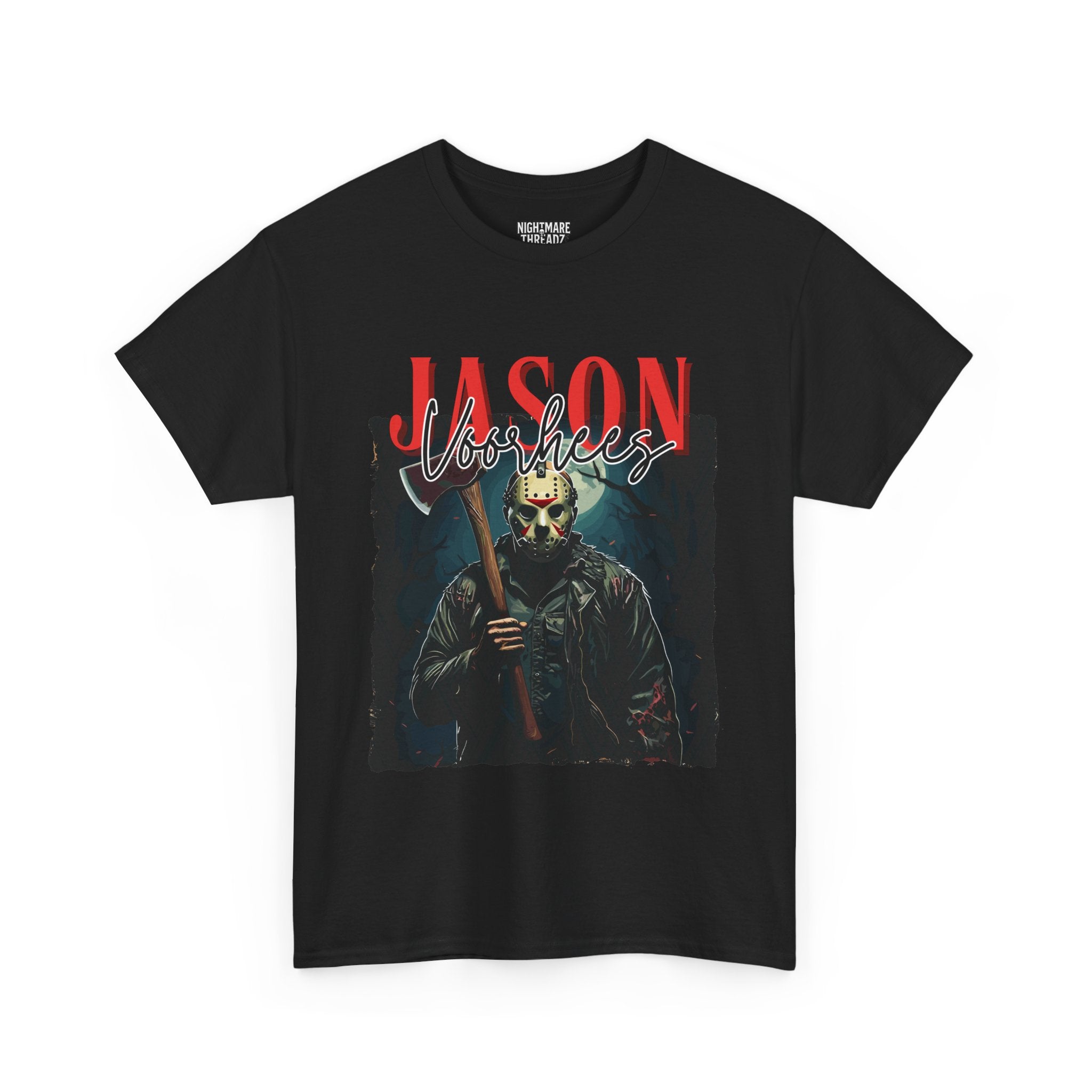 Jason Vorhees Horror Graphic Tee, Unisex Cotton Shirt, Halloween Costume, Horror Movie Gift, Spooky T-Shirt, Horror Fan Apparel