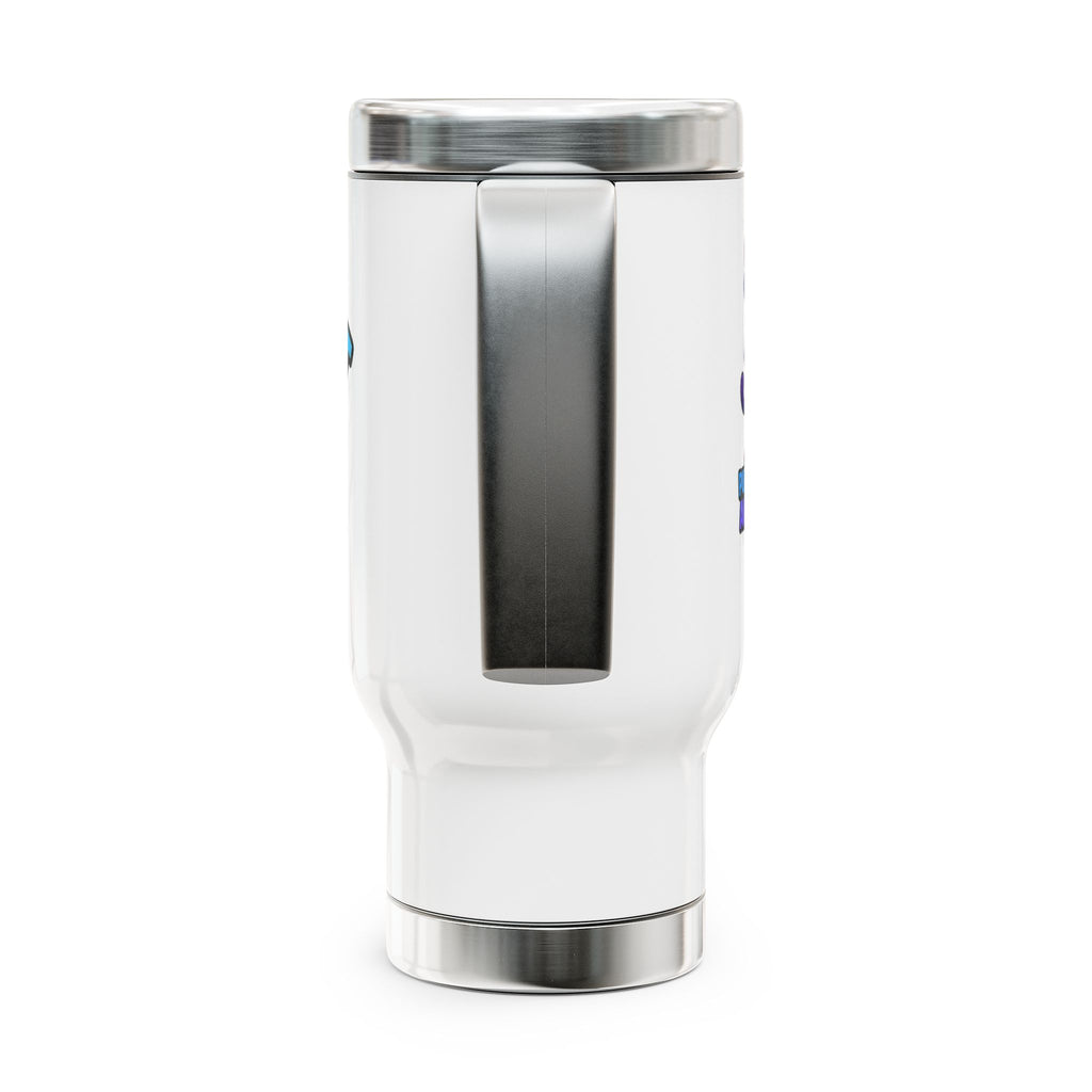 DJ KAT PAWS - Purr-fectly Awesome Travel Mug | Stylish 14oz Stainless Steel Cup, Perfect for Cat Lovers, Musicians, Gifts, Everyday Use