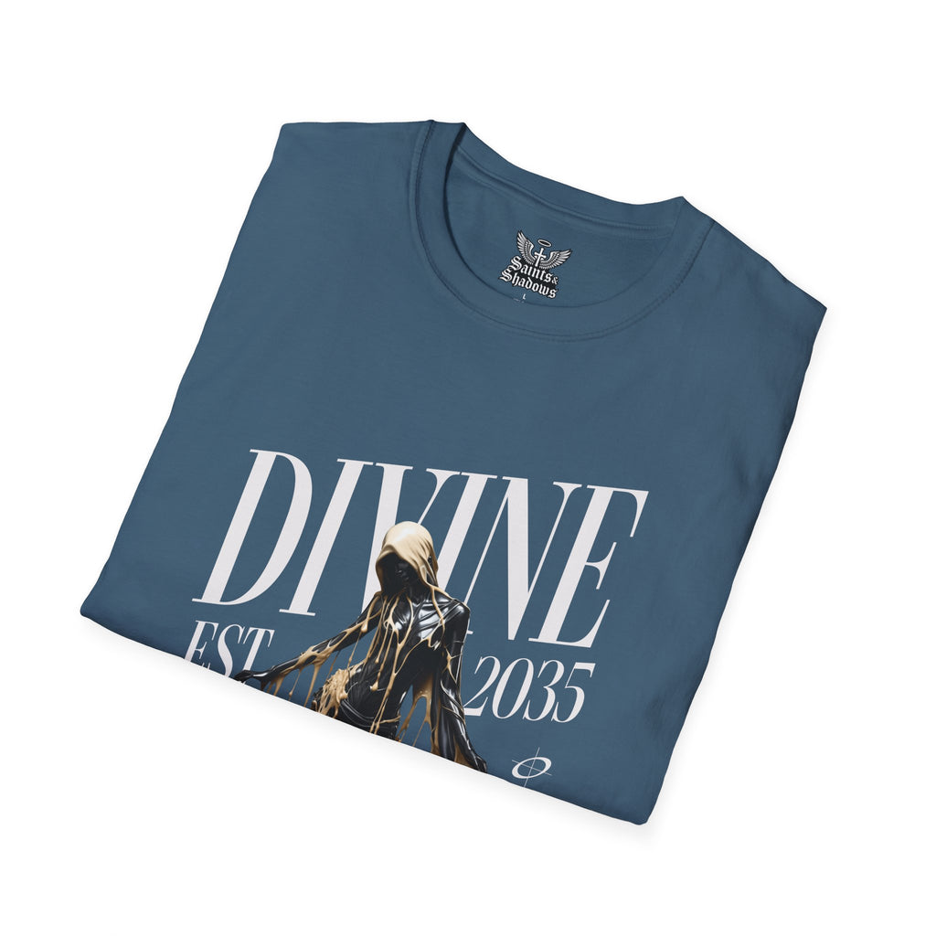 Saints and Shadows - Divine, Angelic Artwork Unisex Softstyle T-Shirt, Casual Wear