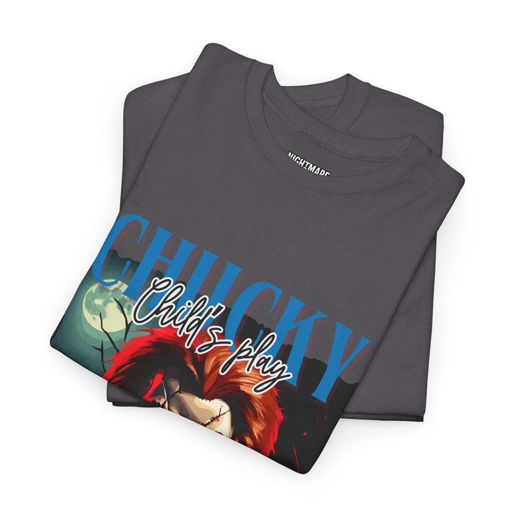 Chucky Horror Graphic Tee, Unisex Cotton Shirt, Halloween Costume, Horror Movie Gift, Spooky T-Shirt, Horror Fan Apparel