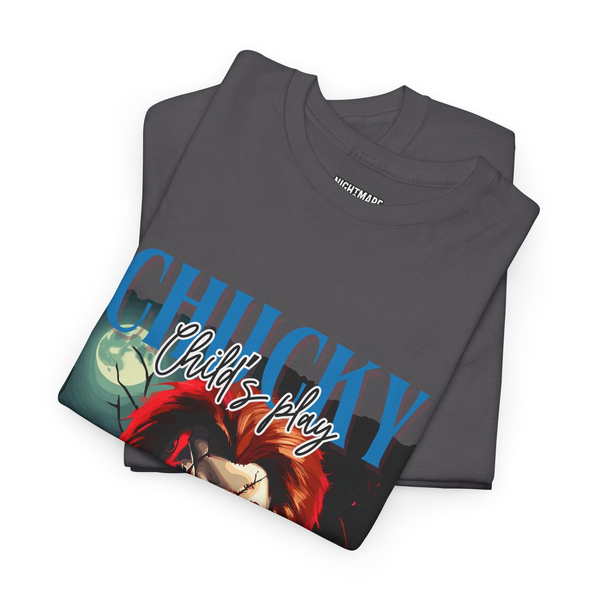 Chucky Horror Graphic Tee, Unisex Cotton Shirt, Halloween Costume, Horror Movie Gift, Spooky T-Shirt, Horror Fan Apparel