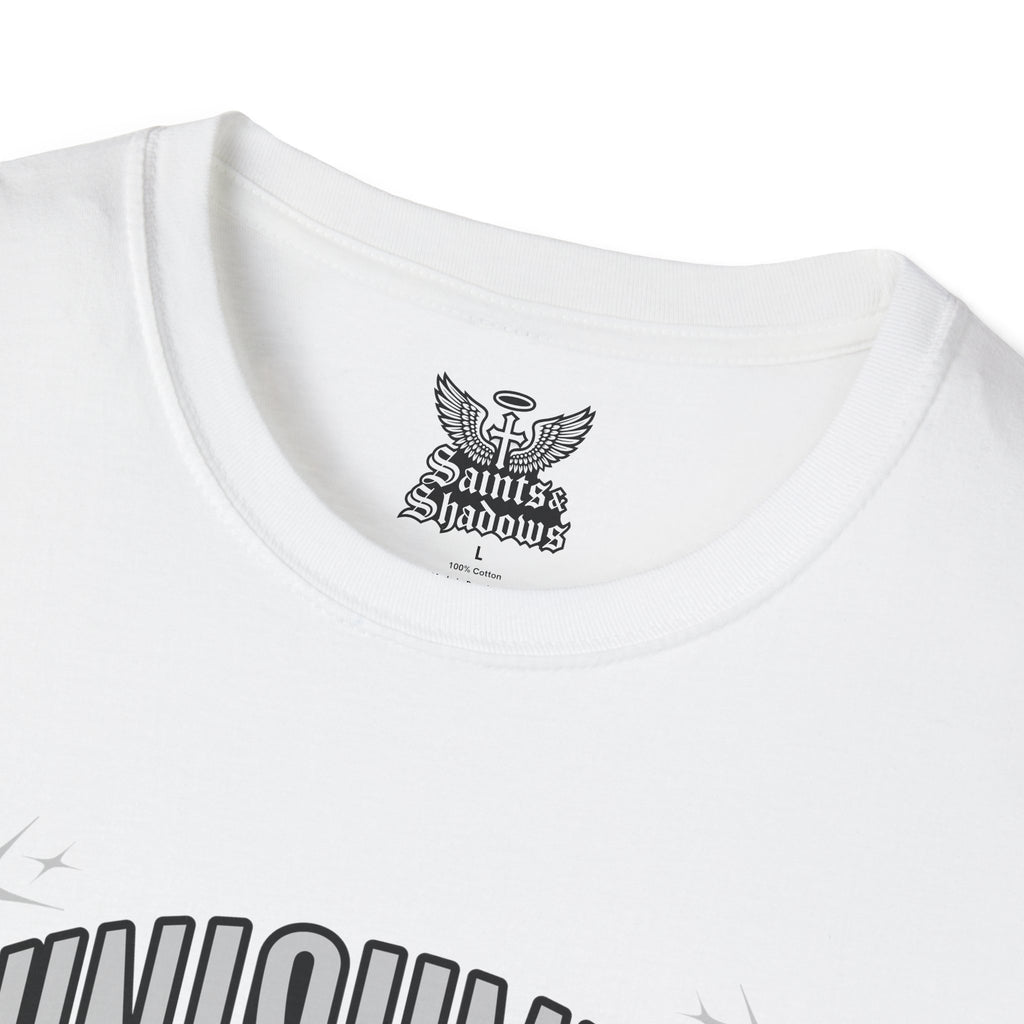 Saints and Shadows - Punishment, Angelic Artwork Unisex Softstyle T-Shirt, Casual Wear