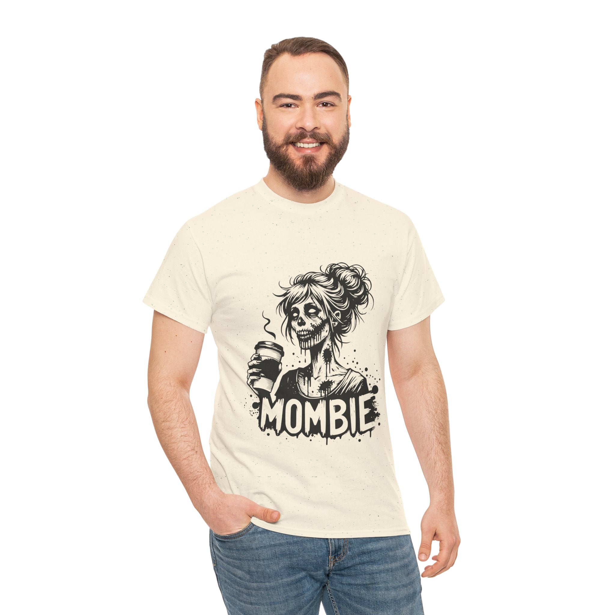 Mombie Unisex Tee, Perfect for Halloween, Gift for Moms, Relaxed Fit, Funny T-Shirt, Unique Graphic Tee, Casual Wear