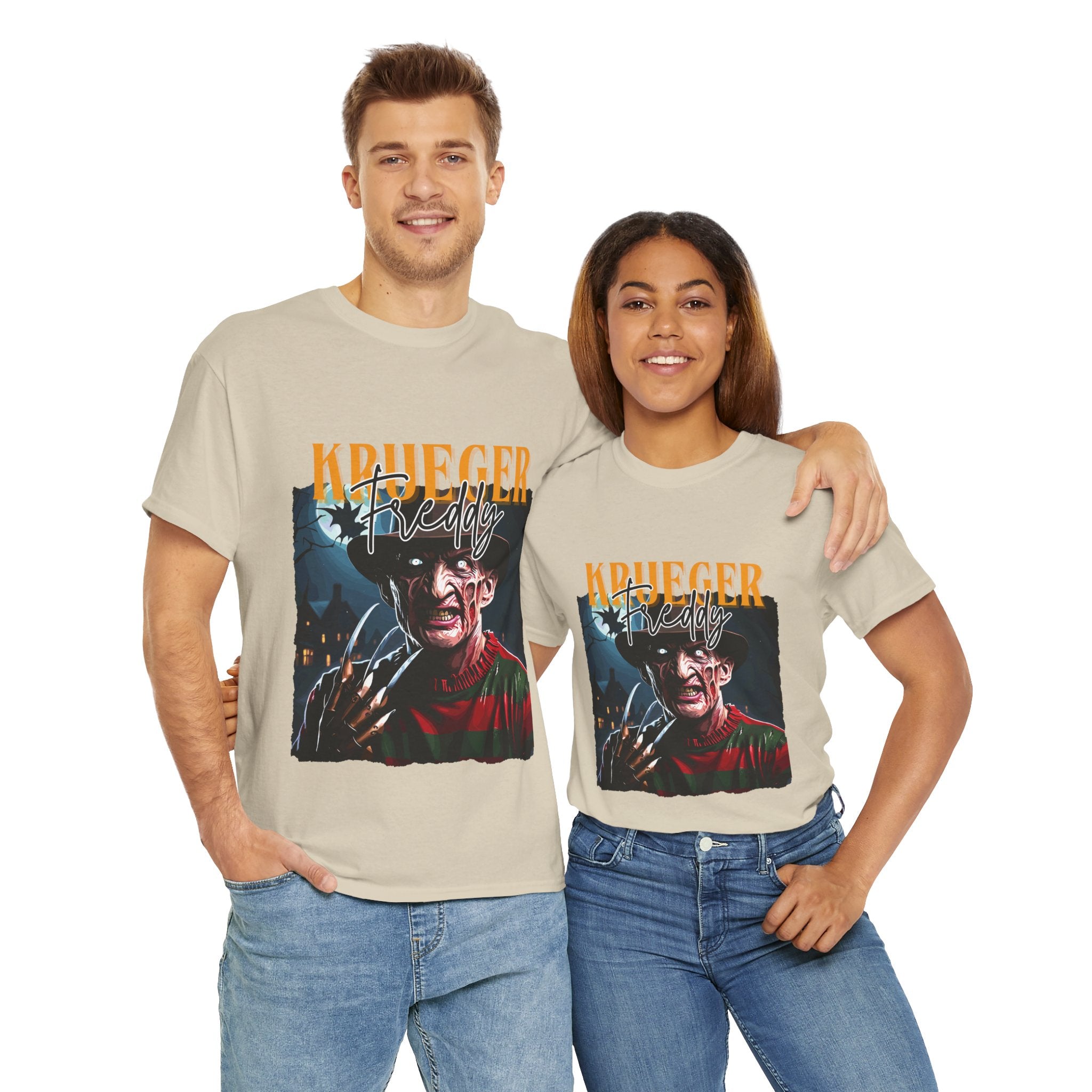 Freddy Krueger, Horror Graphic Tee, Unisex Cotton Shirt, Halloween Costume, Horror Movie Gift, Spooky T-Shirt, Horror Fan Apparel