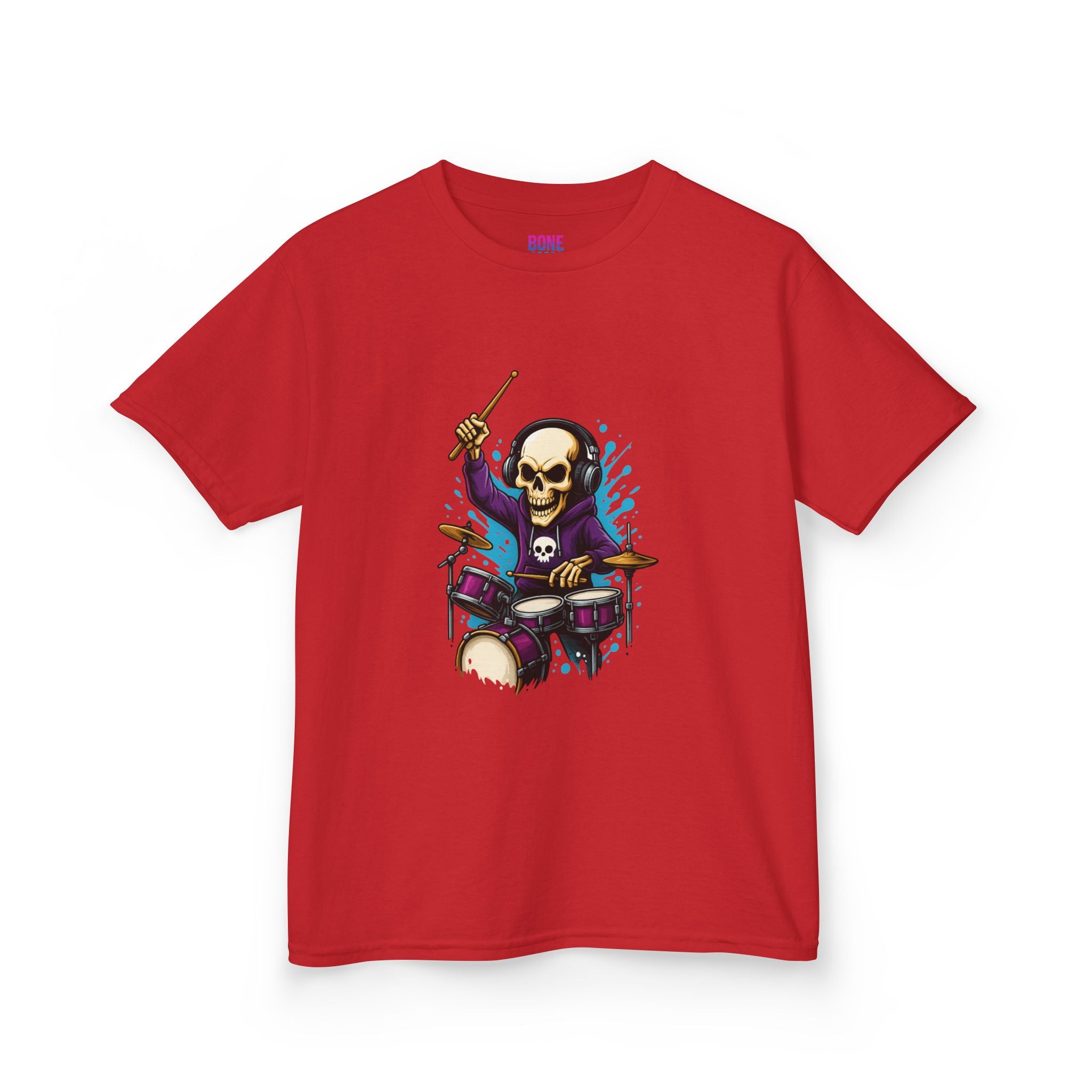 Bone Jams MC Bonez Kids Tee, Drumming Up The Dead