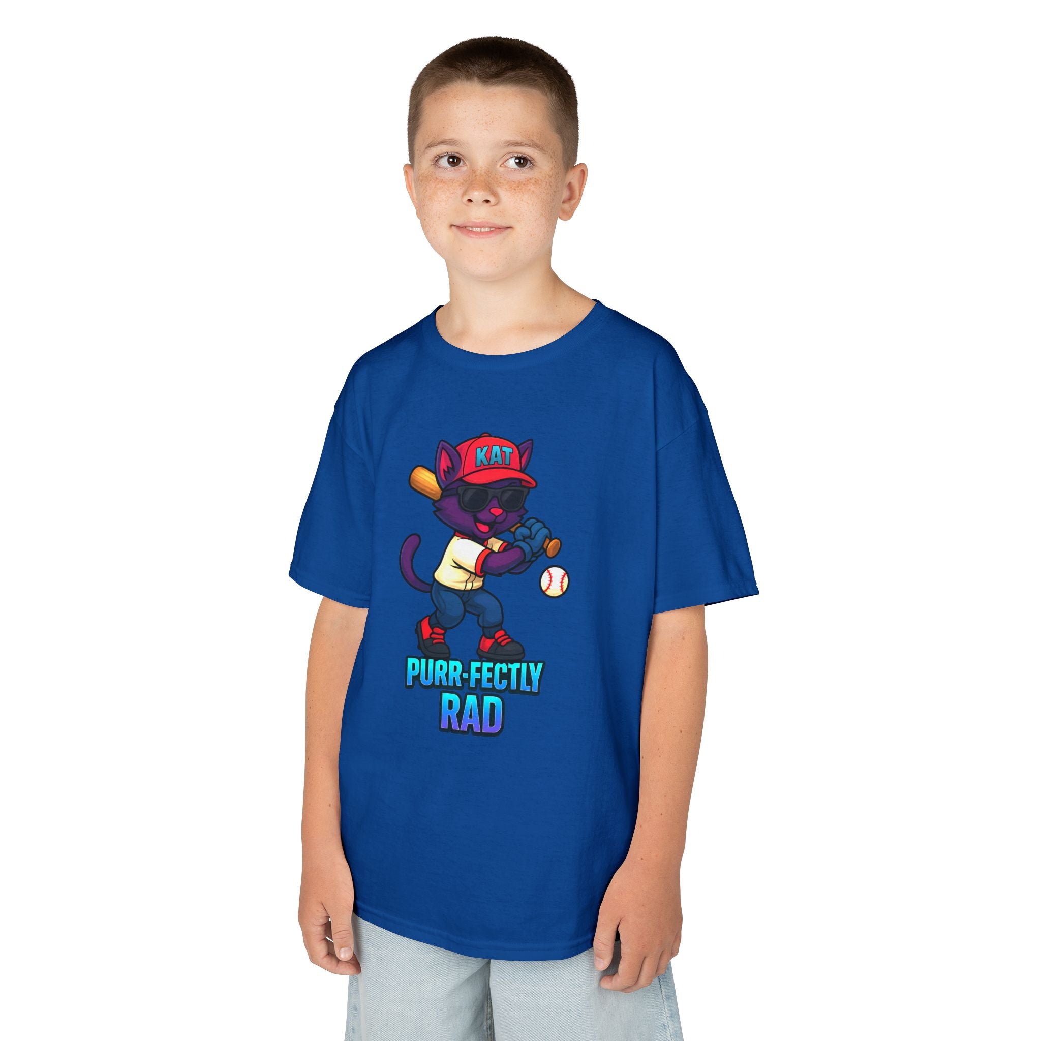 DJ KAT PAWS Purr-fectly Rad Kids Tee | Cool Apparel for Boys & Girls, Motivational Summer Wear & Playful Gift