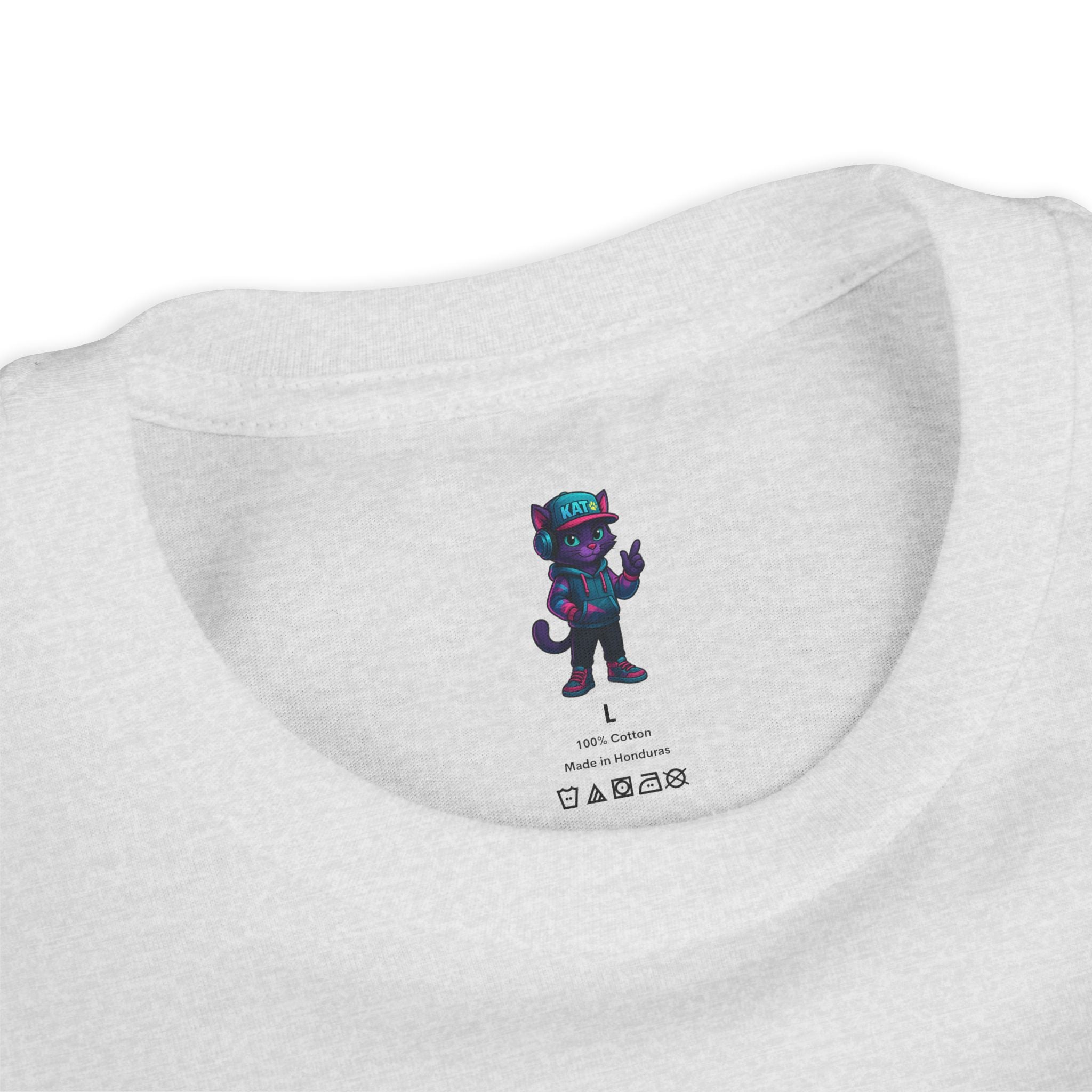 DJ KAT PAWS Paw-sitively Shredding, Skateboarding Youth Tee | Fun Summer Shirt, Motivational Kids T-Shirt, Birthday Gift for Boys & Girls