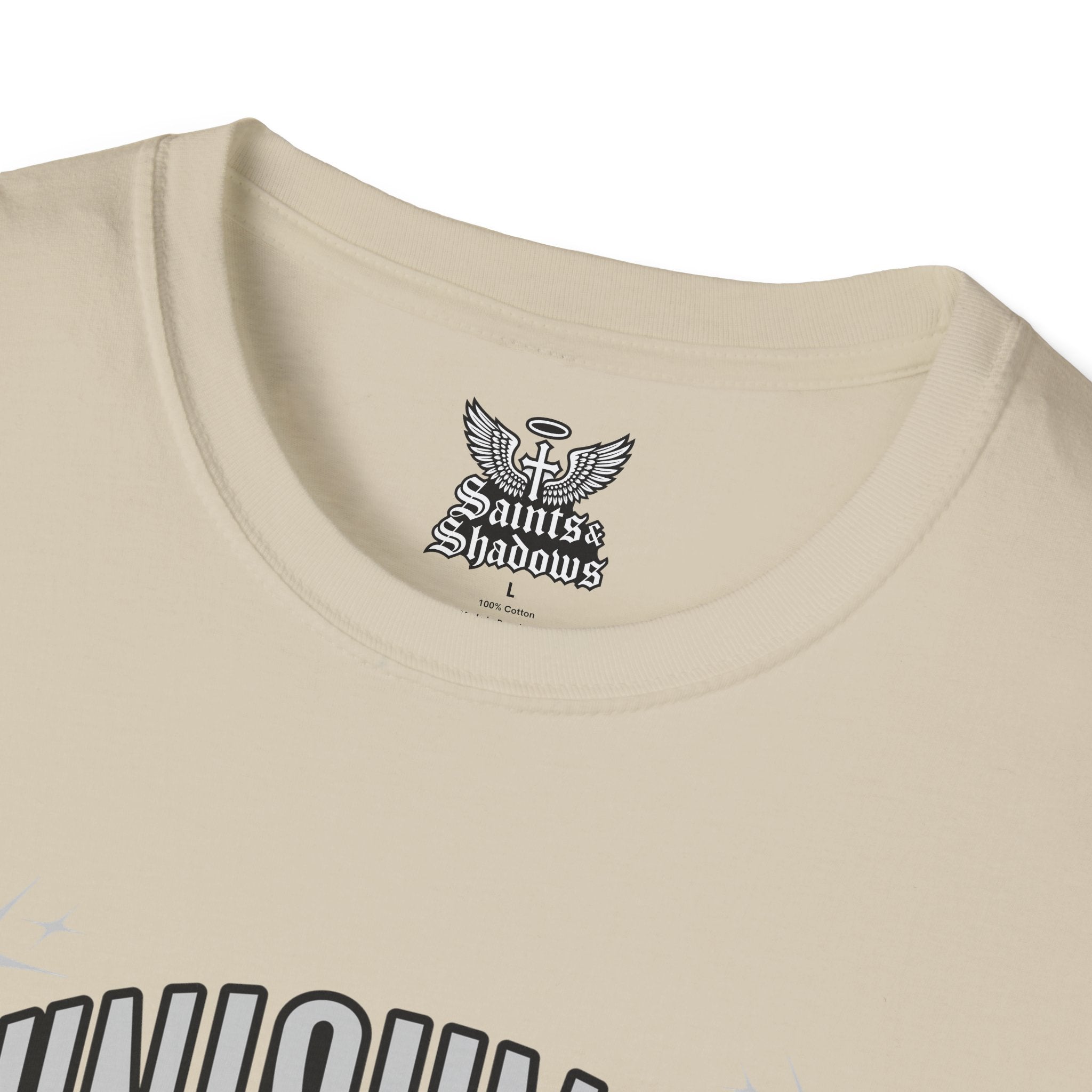 Saints and Shadows - Punishment, Angelic Artwork Unisex Softstyle T-Shirt, Casual Wear