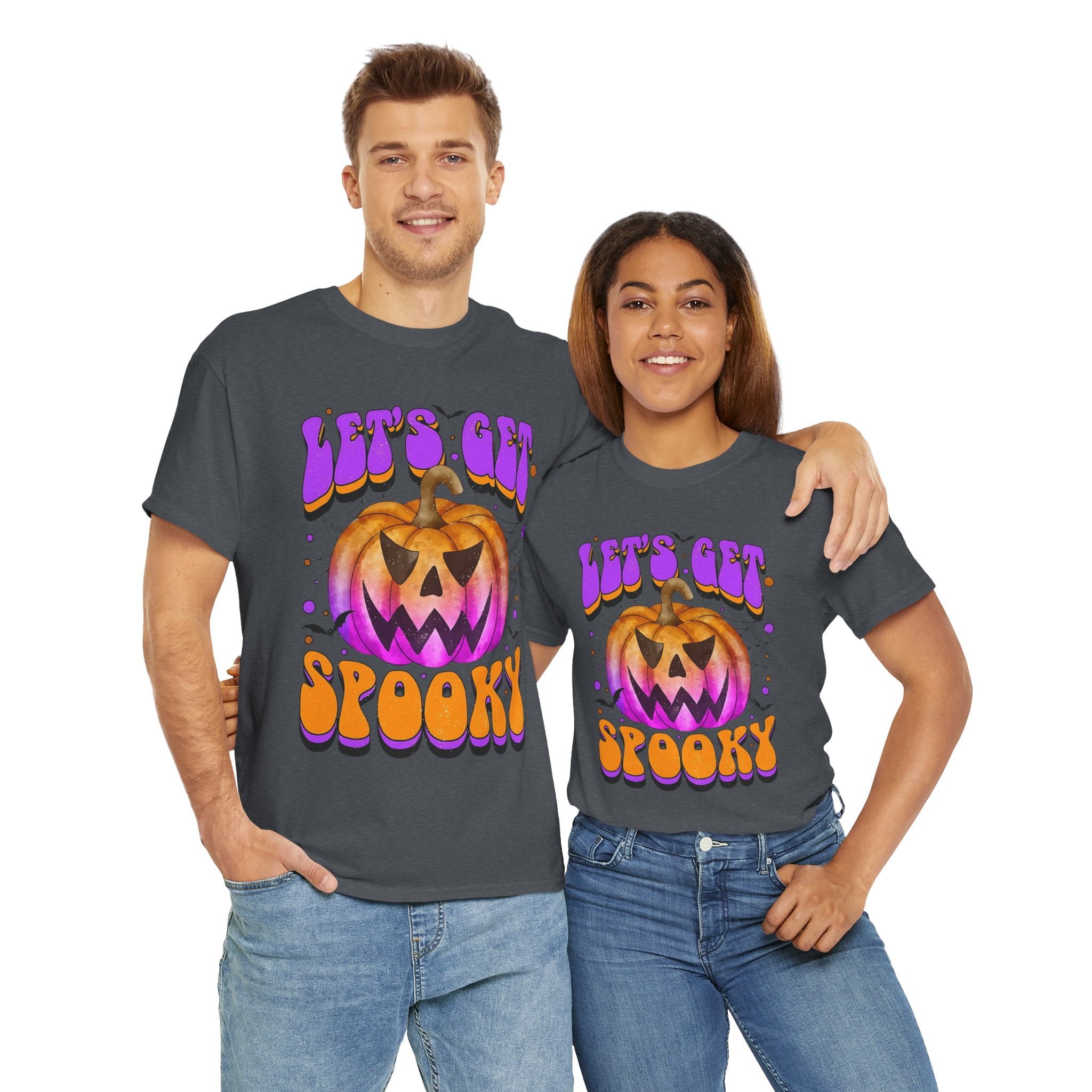 Halloween Spooky Pumpkin Tee, Unisex Cotton Shirt, Halloween Costume, Fall Festivities, Trick or Treat