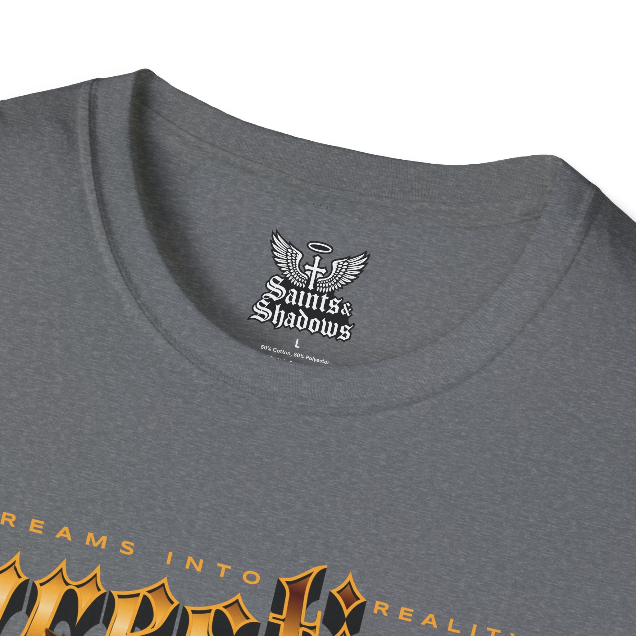 Saints and Shadows - Prestige, Angelic Artwork Unisex Softstyle T-Shirt, Casual Wear