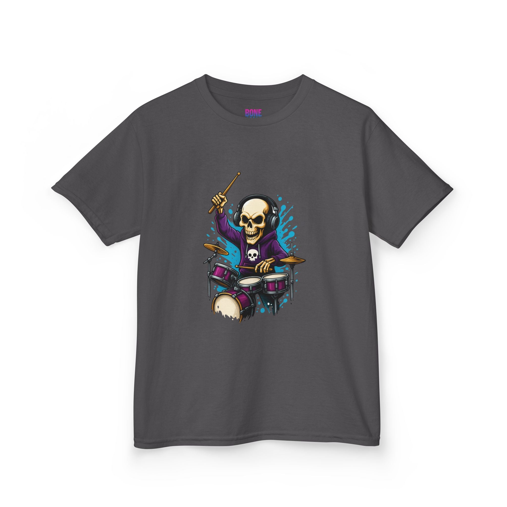 Bone Jams MC Bonez Kids Tee, Drumming Up The Dead