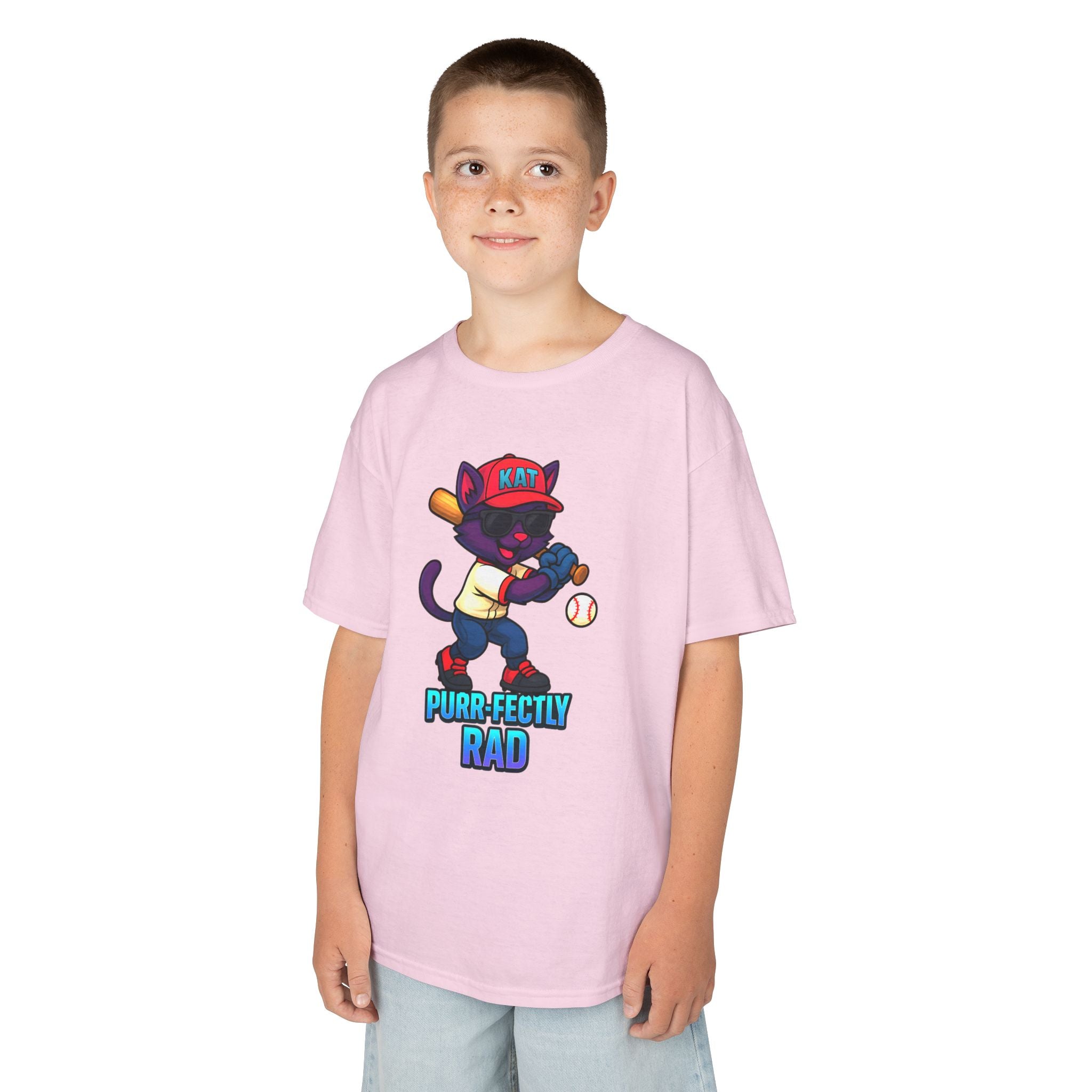 DJ KAT PAWS Purr-fectly Rad Kids Tee | Cool Apparel for Boys & Girls, Motivational Summer Wear & Playful Gift