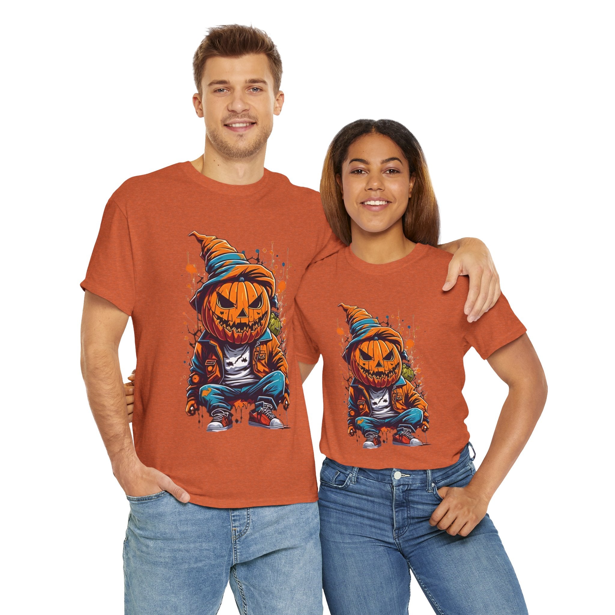 Scary Pumpkin, Horror Graphic Tee, Unisex Cotton Shirt, Halloween Costume, Horror Movie Gift, Spooky T-Shirt, Horror Fan Apparel