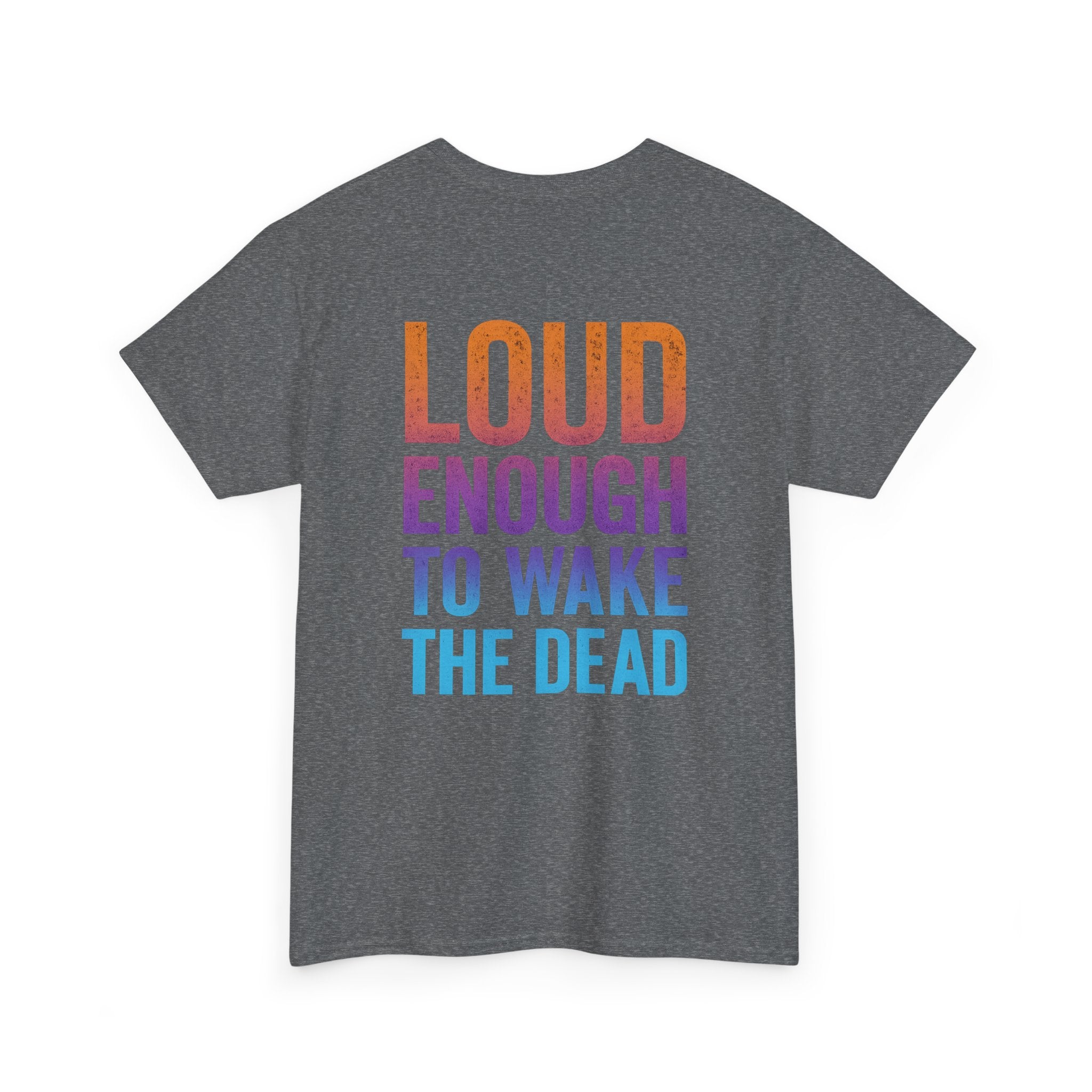 Bone Jams Rockin’ Skeleton, Tee | Loud Enough to Wake the Dead | Unisex Cotton Shirt for Music Lovers, Concerts, Halloween, Gifts