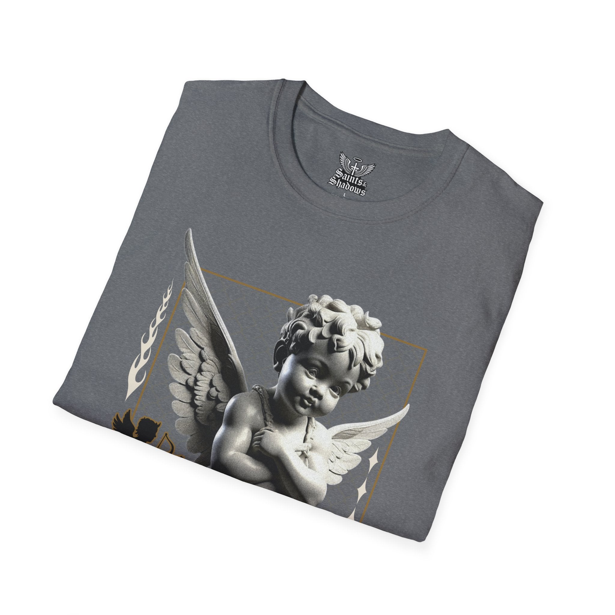 Saints and Shadows - Matchmaker, Angelic Artwork Unisex Softstyle T-Shirt, Casual Wear