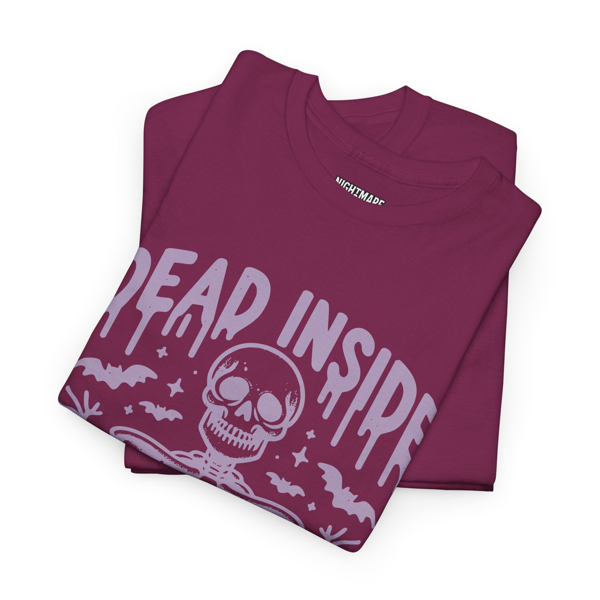 Spooky Season Dead Inside Unisex Tee, Halloween Shirt, Graphic Tee, Fall Apparel, Ghostly Vibes, Comfy Everyday Wear