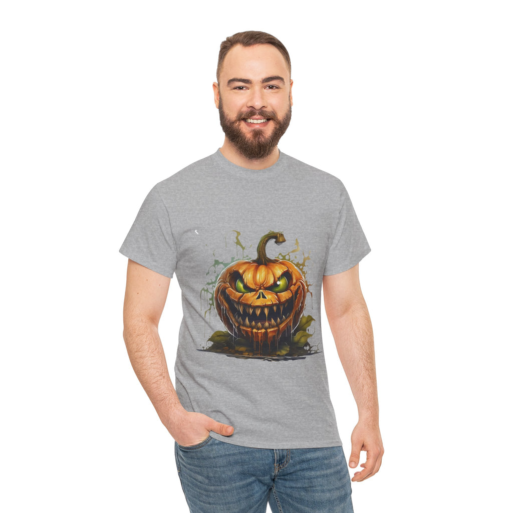 Spooky Pumpkin, Horror Graphic Tee, Unisex Cotton Shirt, Halloween Costume, Horror Movie Gift, Spooky T-Shirt, Horror Fan Apparel