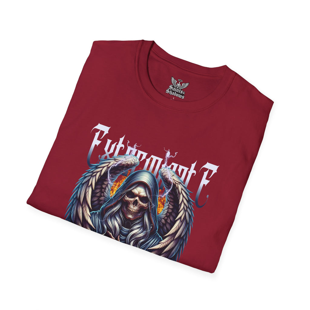Saints and Shadows - Exterminate, Angelic Artwork Unisex Softstyle T-Shirt, Casual Wear